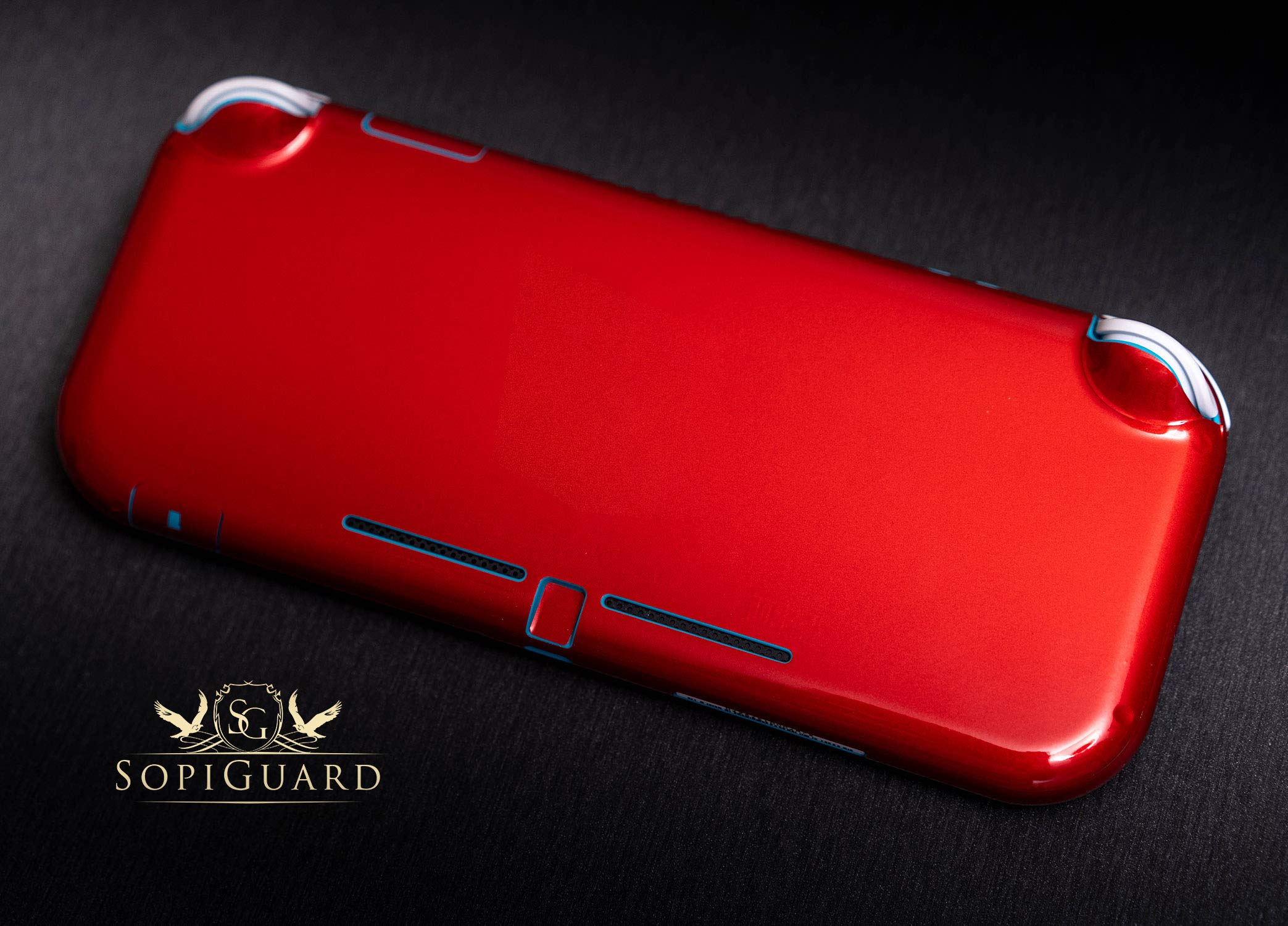 Sopiguard Sticker For Surface Duo Phone Edge To Edge Precision Vinyl Skin Wrap (Gloss Dragon Fire Red)