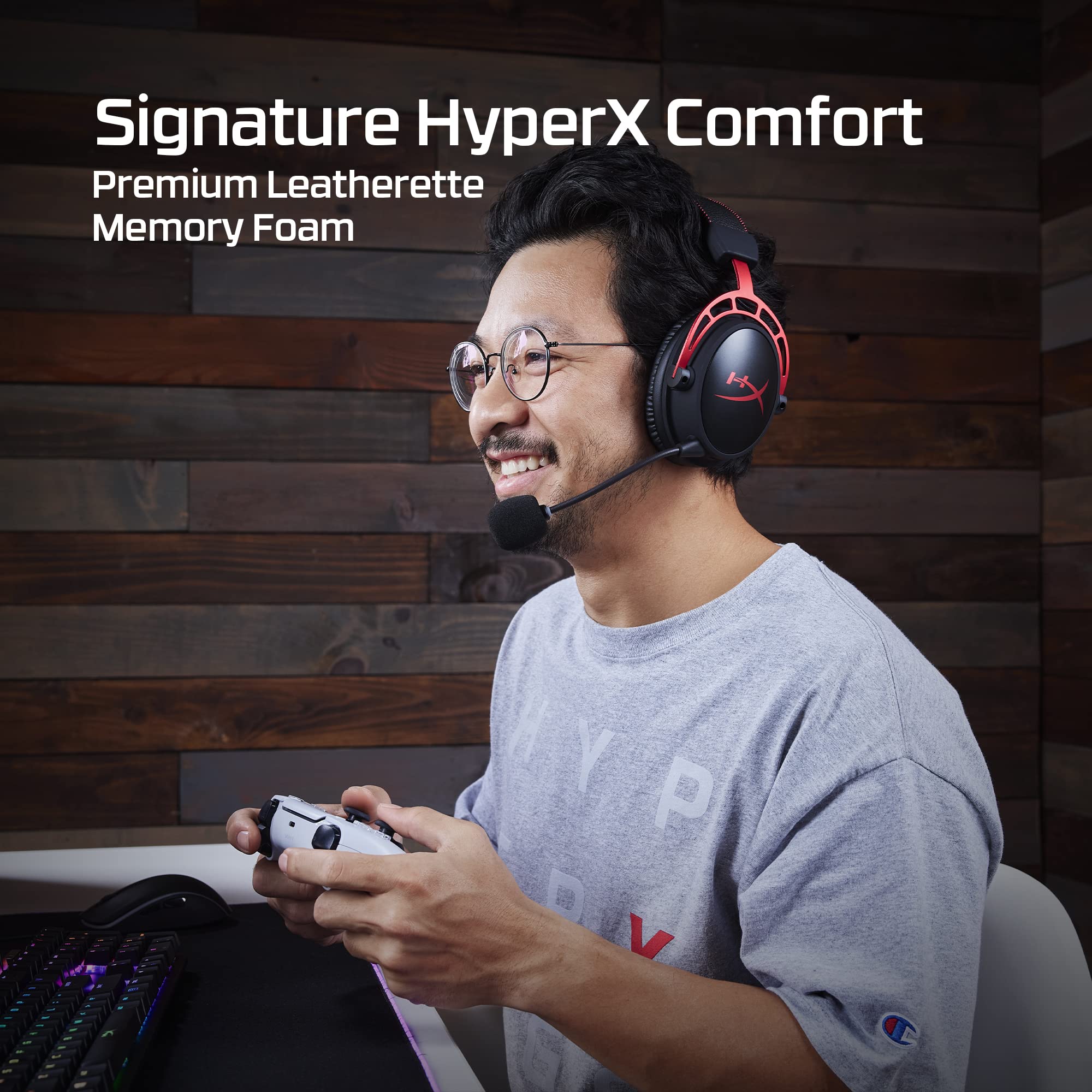 Hyperx Cloud Alpha Wireless - Gaming Headset For Pc, 300-Hour Battery Life, Dts Headphone:X Spatial Audio, Memory Foam, Dual Cha