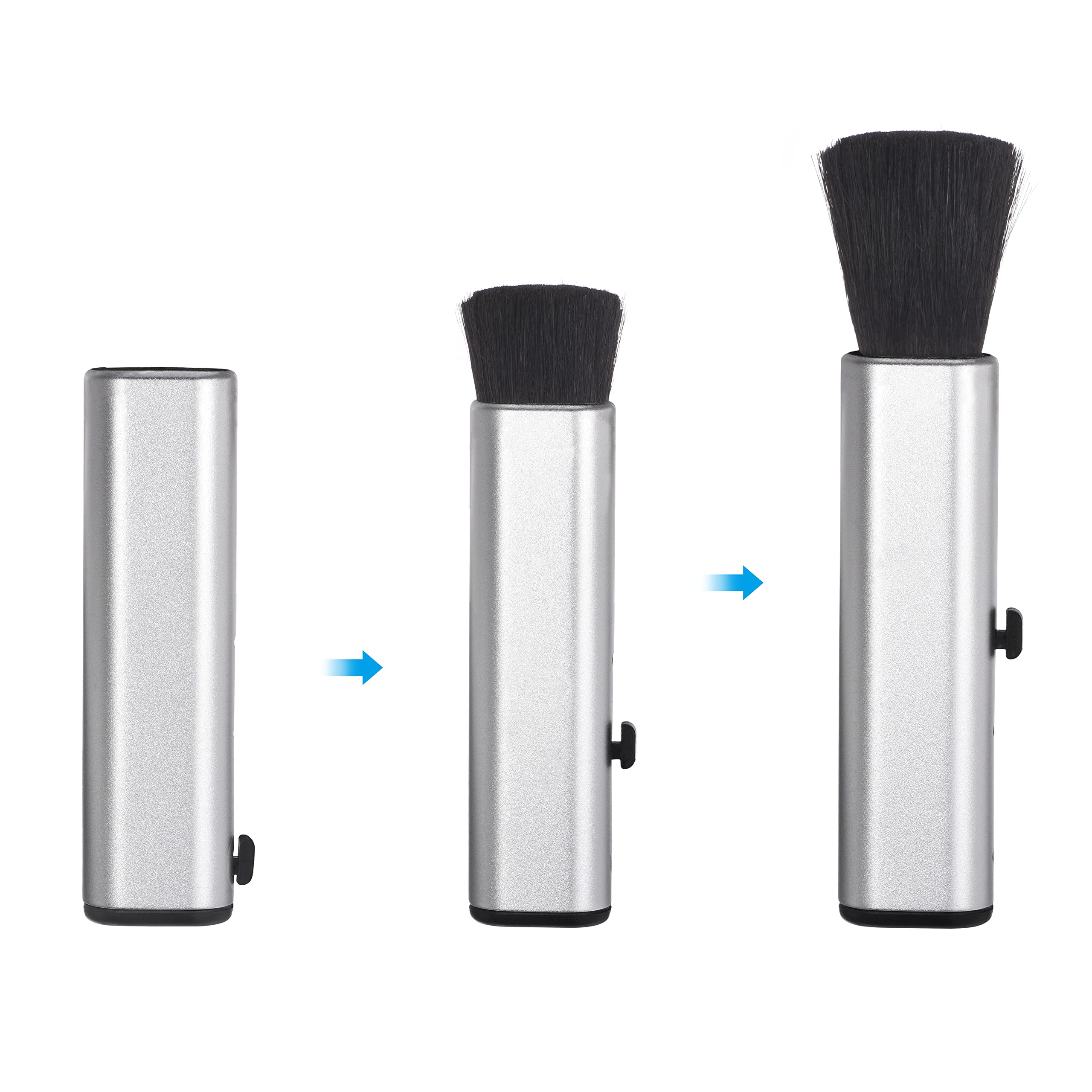 Patikil Keyboard Cleaning Brush, Telescopic Type Window Groove Cleaning Brush, For Laptop Computer Keyboard Window Silver