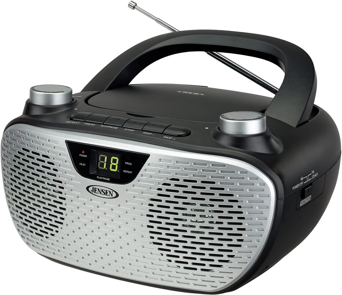 Jensen Cd485Bk Boombox Cd Am/Fm Stereo Radio (Black)