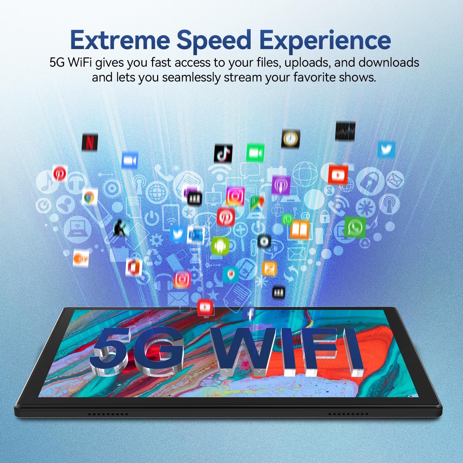 Tablet 2024 Latest Android 12 Tablet 128Gb + 16Gb (8+8 Expand) Large Storage, 2 In 1 Tablet With Keyboard, Octa Core Processor, Tablet 10 Inch Screen, 5G Wifi Tablet Bluetooth/Mouse/Case/13Mp Camera