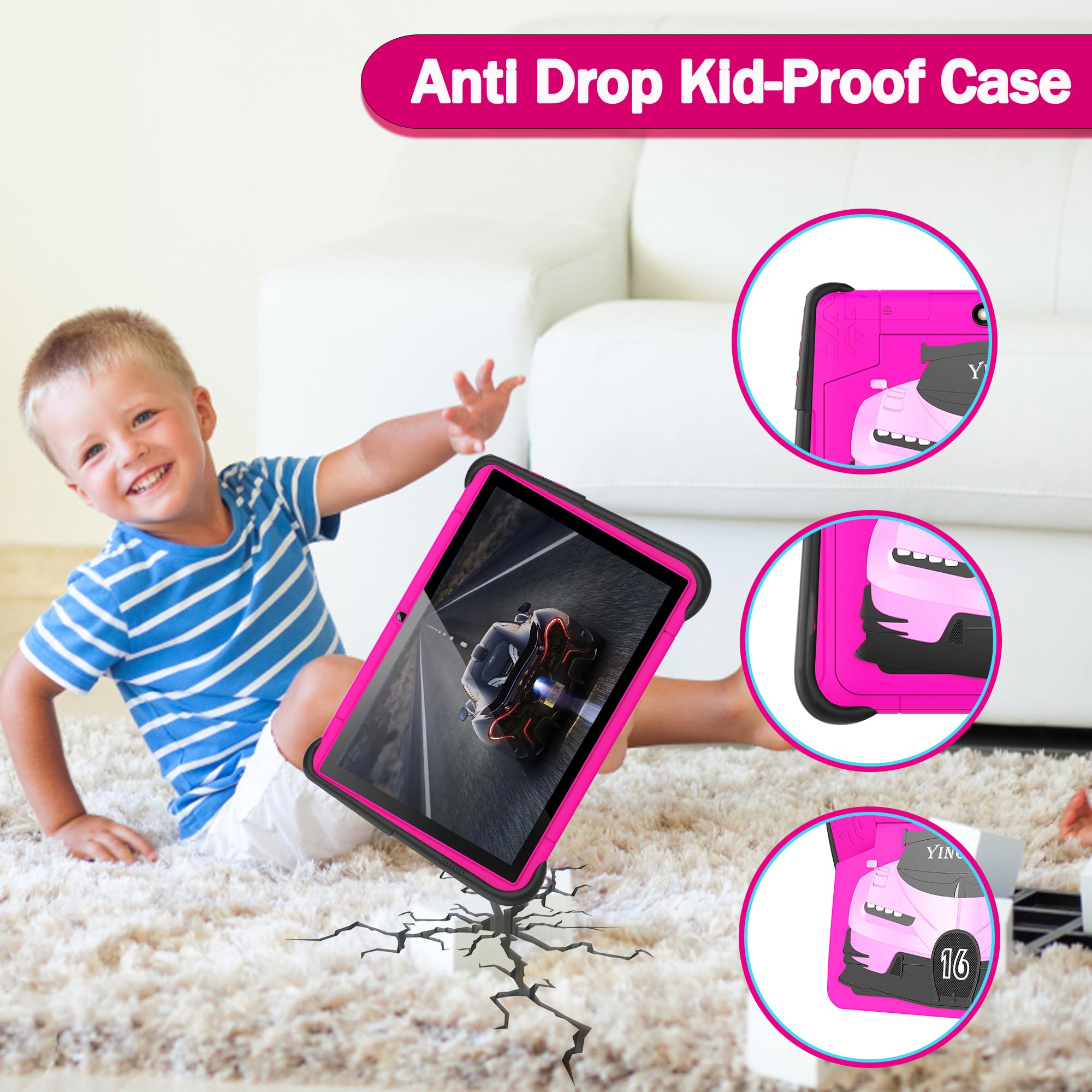 Toddler Tablet For Toddlers Kids Tablet 10 Inch Tablet For Kids With Case Wifi Chindren'S Learning Tablet Android Kids Tablets 6