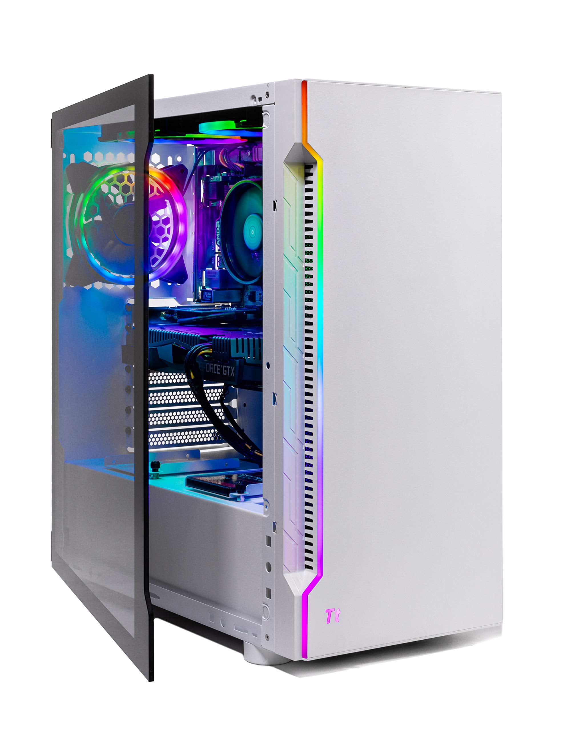 Skytech Archangel Gaming Computer Pc Desktop   Ryzen 5 3600 3.6Ghz, Gtx 1660 6G, 500Gb Ssd, 8Gb Ddr4 3200Mhz, Rgb Fans, Windows