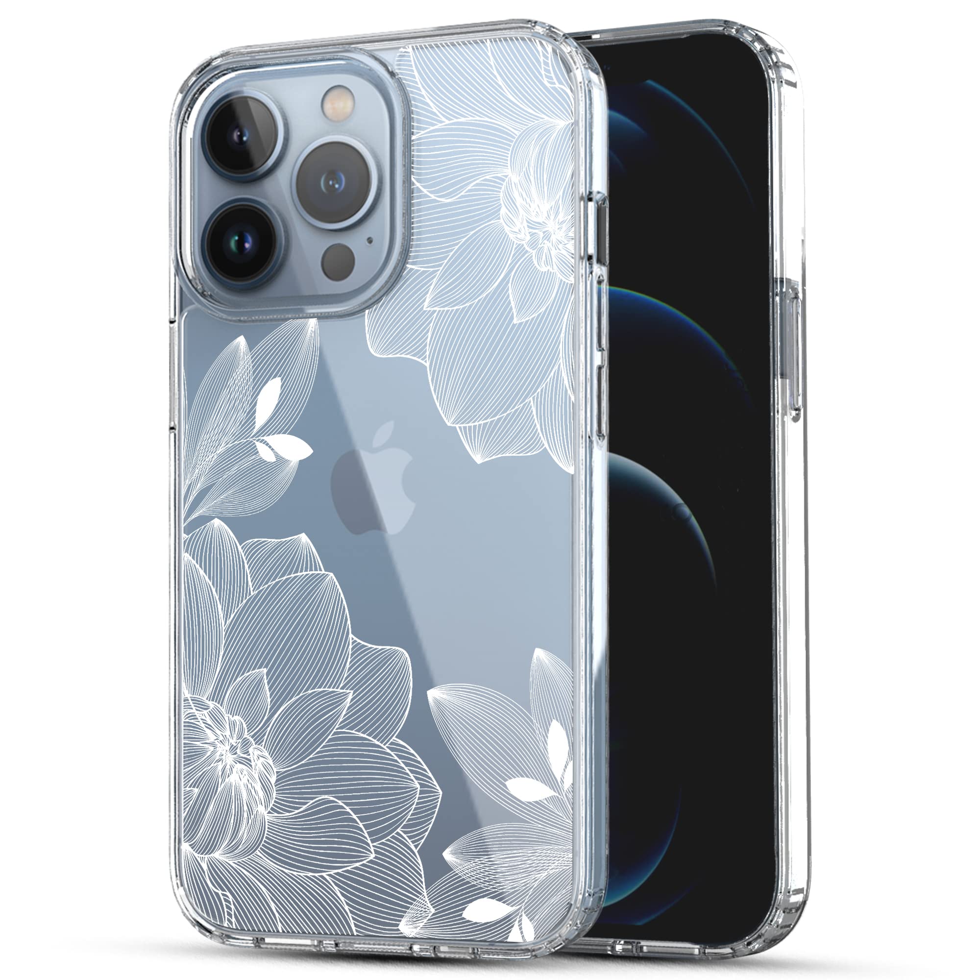 Iphone 13 Pro Case, Ranz Anti Scratch Shockproof Series Clear Hard Pc Tpu Bumper Protective Cover Case For Iphone 13 Pro (61)  