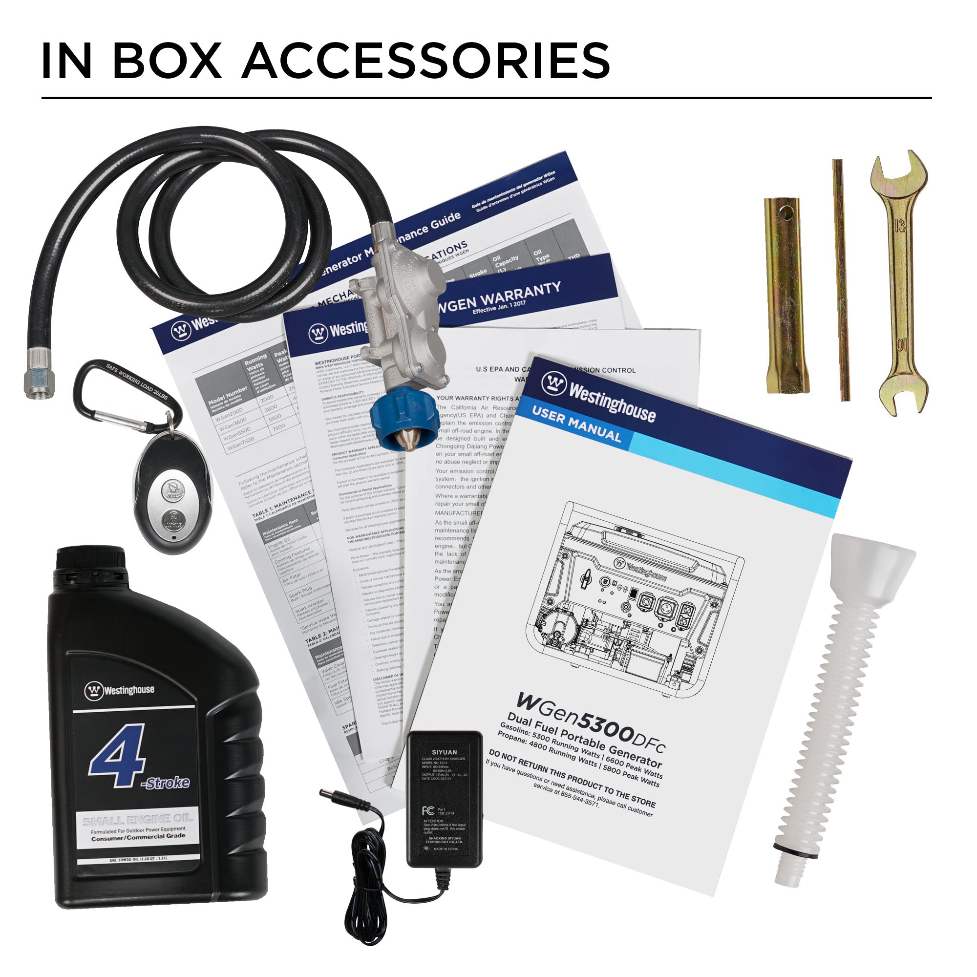 Westinghouse 6600 Peak Watt Dual Fuel Home Backup Portable Generator, Remote Electric Start, Transfer Switch Ready, Rv Ready, Co