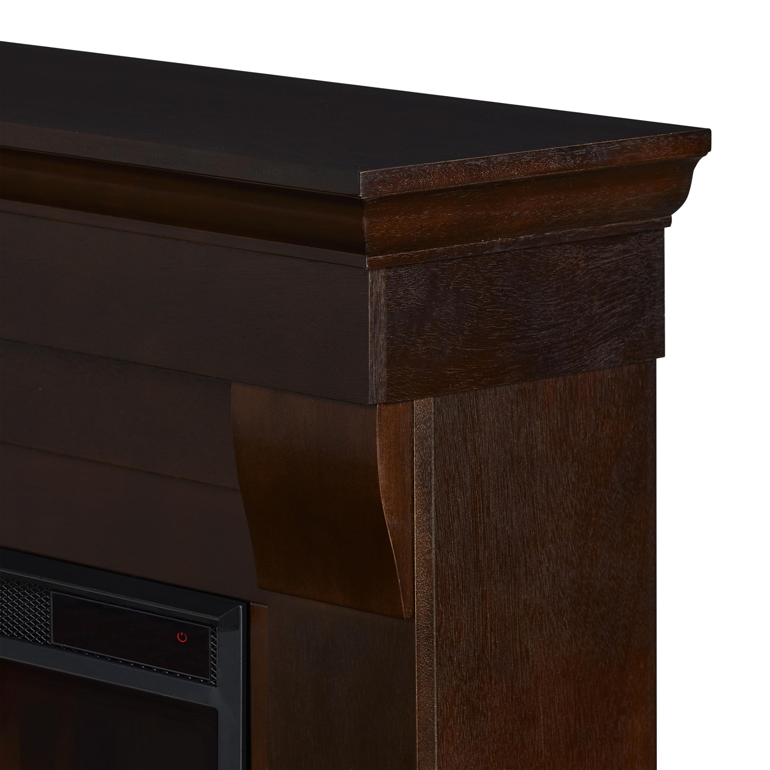 Real Flame 5910E Dw Chateau Fireplace, Small, Dark Walnut