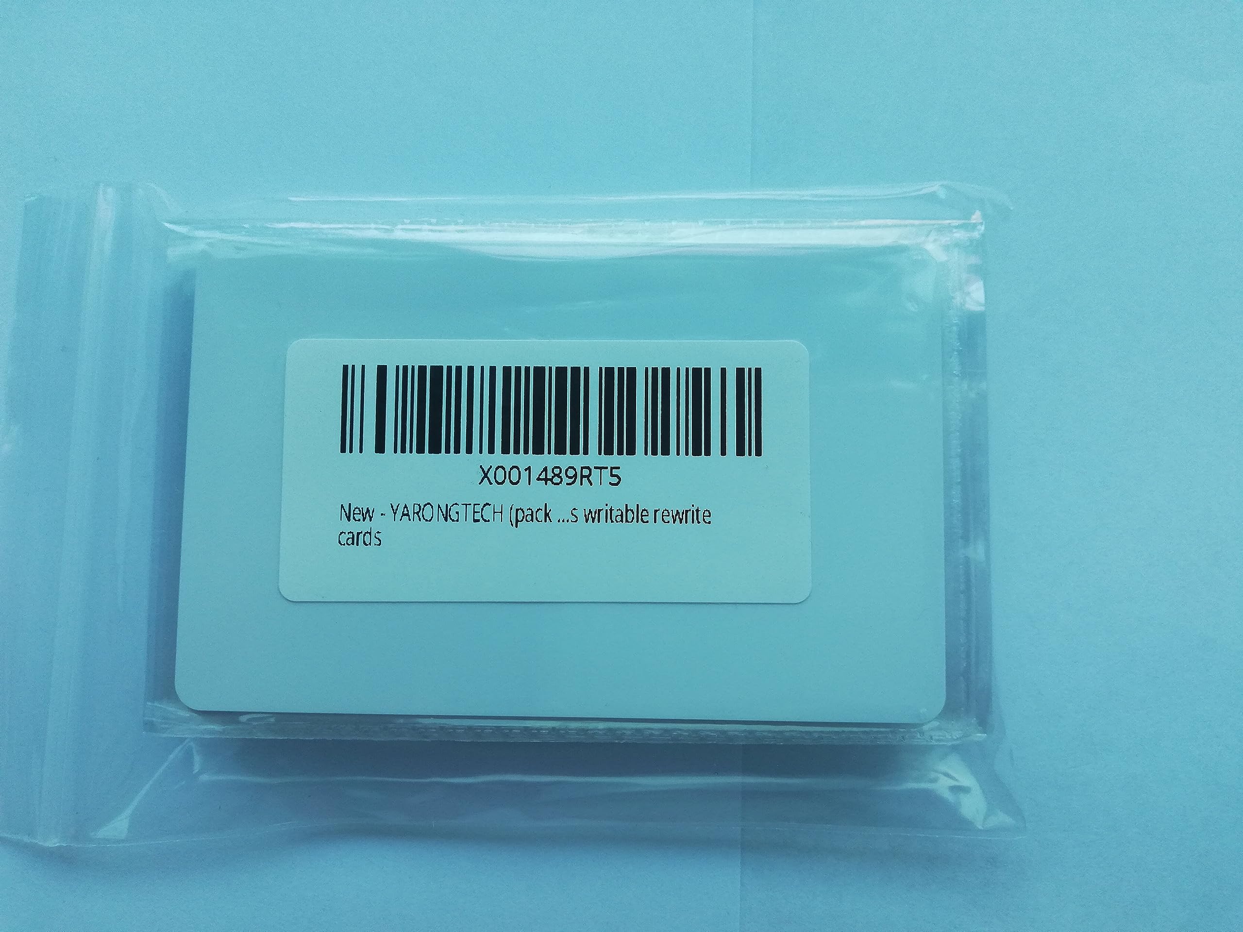 Yarongtech Rfid 125Khz Em4305 Blank White Cards Writable Rewrite Plastic Cards (Pack Of 10)