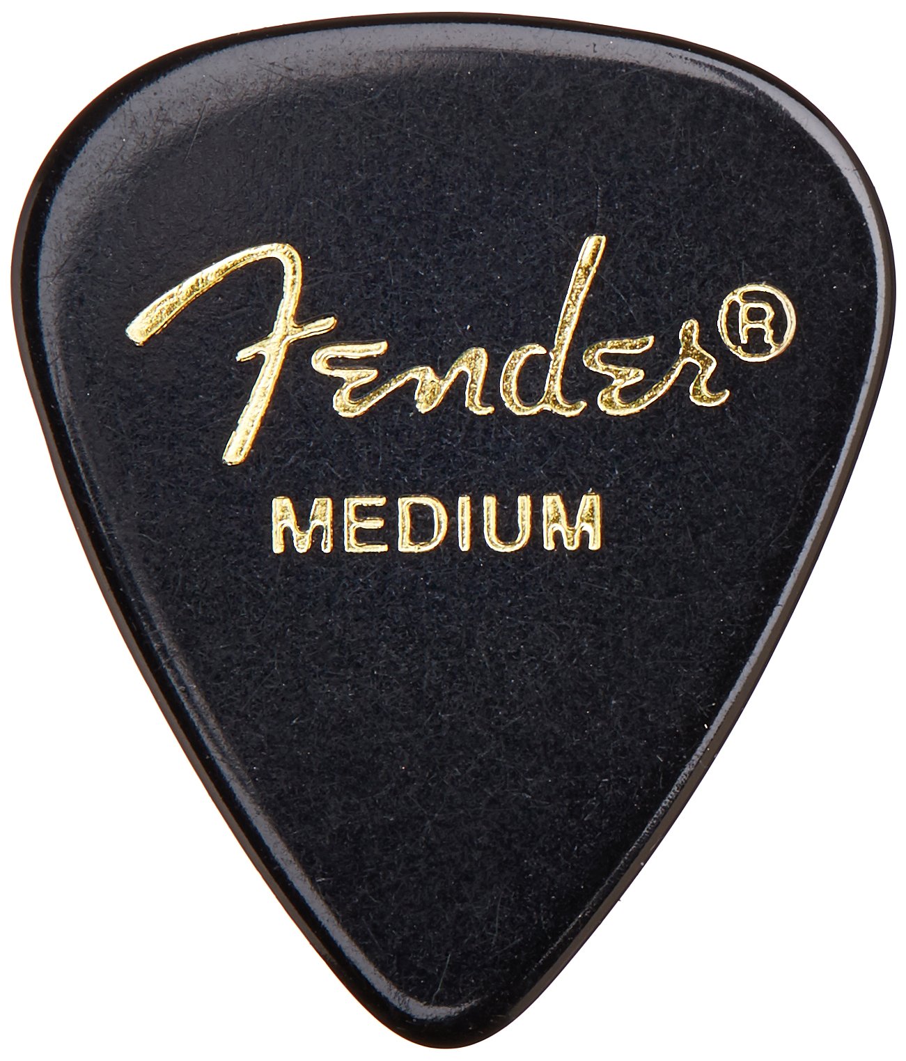 Fender Classic Celluloid Guitar Picks 351 Shape, Black, Medium, 144 Pack
