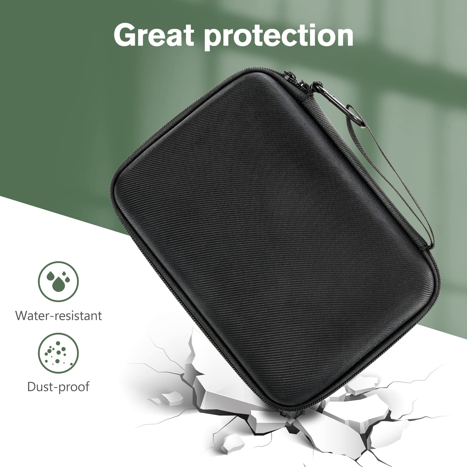 Procase Hard Carrying Case For Monocular Telescope, Travel Storage Bag Compatible With Gosky 12X55/ Pankoo 12X50, 40X60/ Titan 1