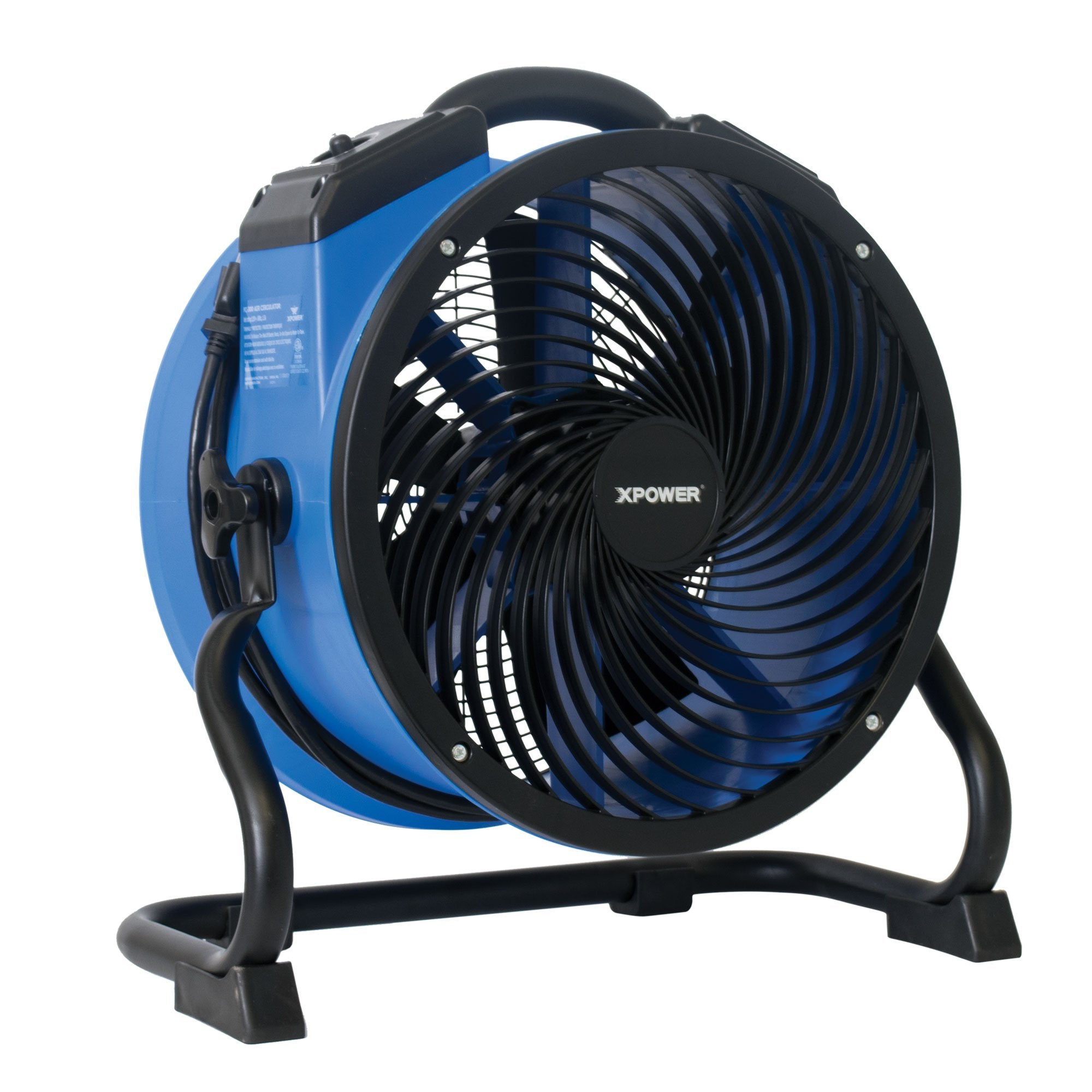 Xpower Fc 300 Heavy Duty Industrial High Velocity Whole Room Air Mover Air Circulator Utility Shop Floor Fan, Variable Speed, Ti