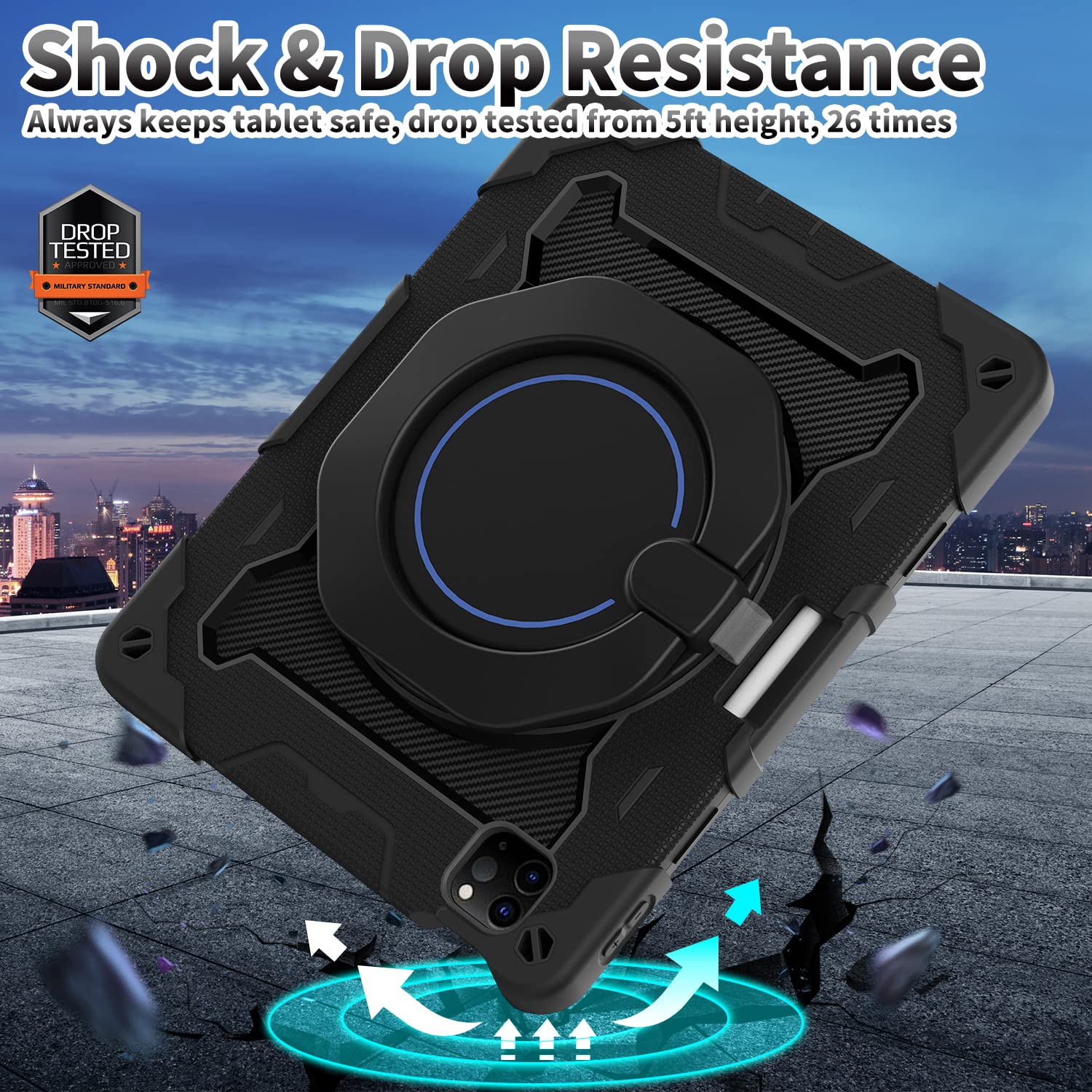 Roiskin For Ipad Pro 11 Case 4Th 3Rd 2Nd 1St Generation (2022.2021.2020.2018) With Screen Protector For Kids[15Ft Drop Protectio