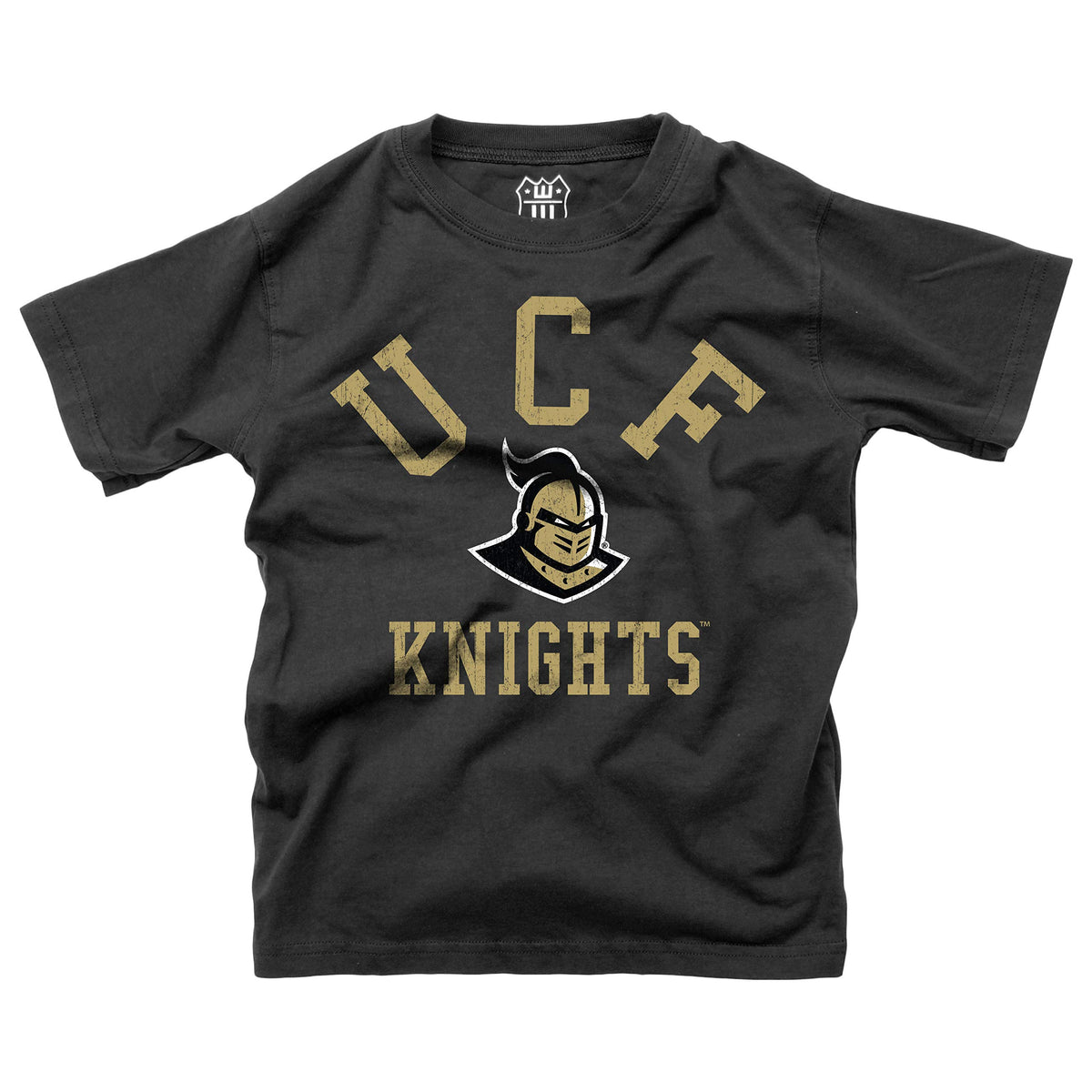 Wes And Willy Ncaa Kids Ss Organic Cotton Tee Shirt, Ucf Knights, Black, 2T