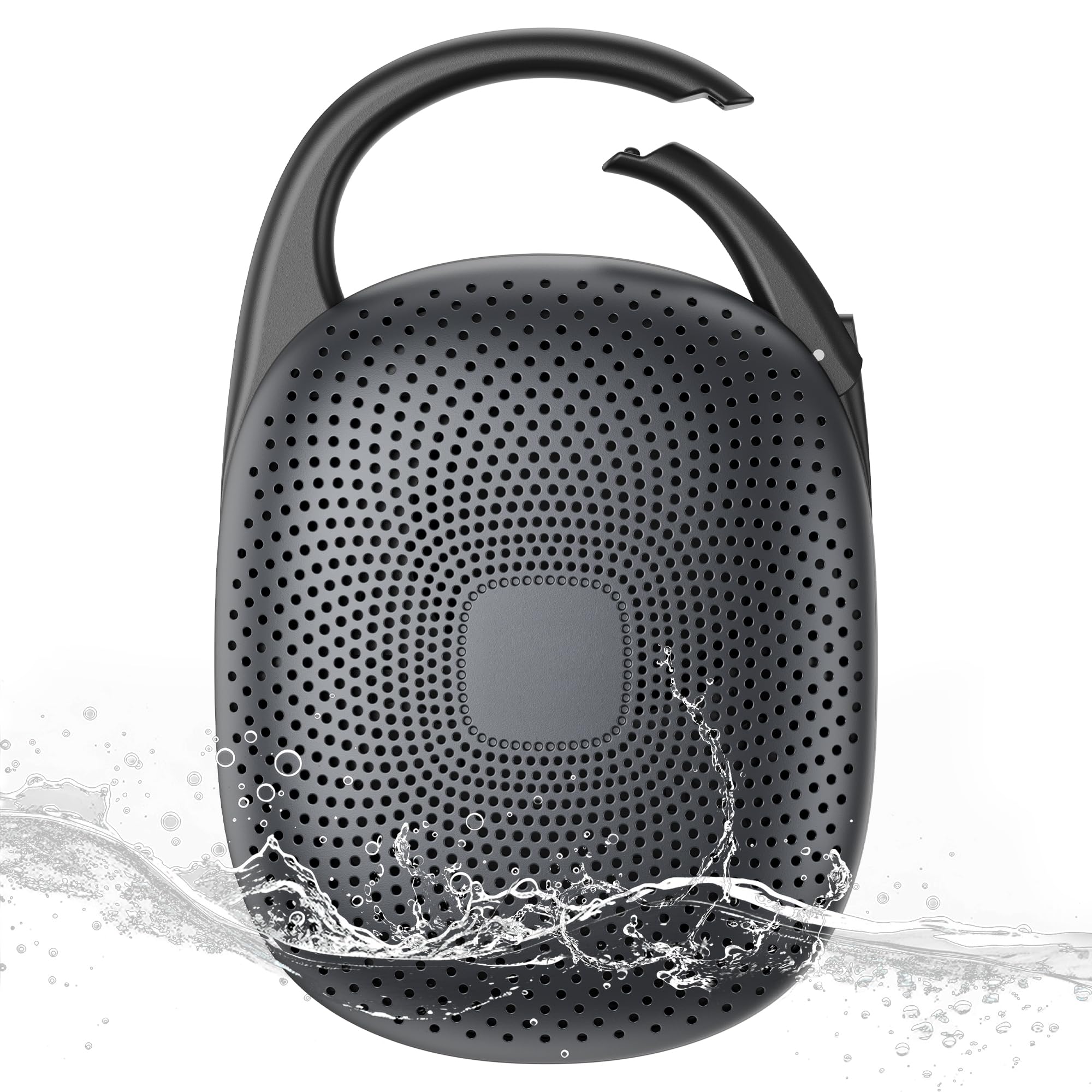 Oraolo Portable Bluetooth Speaker with Integrated Carabiner Clip, IPX7 Waterproof, 29H Playtime, Bluetooth 6.0, TWS Pair ClipOn