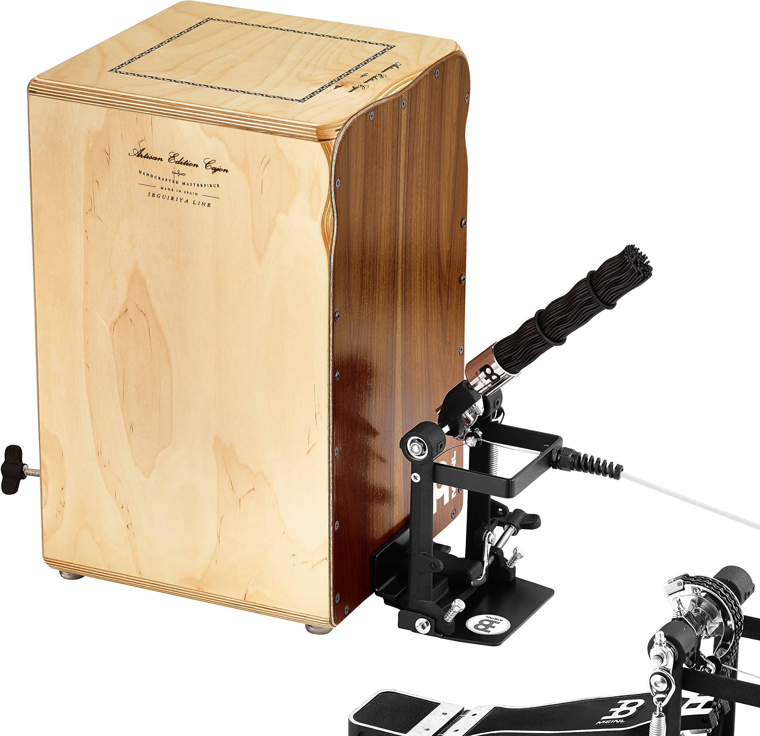 Meinl Percussion Brush Cajon Pedal Box Drum Beater, Rippled Polymer Bristles Safe For Wood Frontplates (Cpb3)