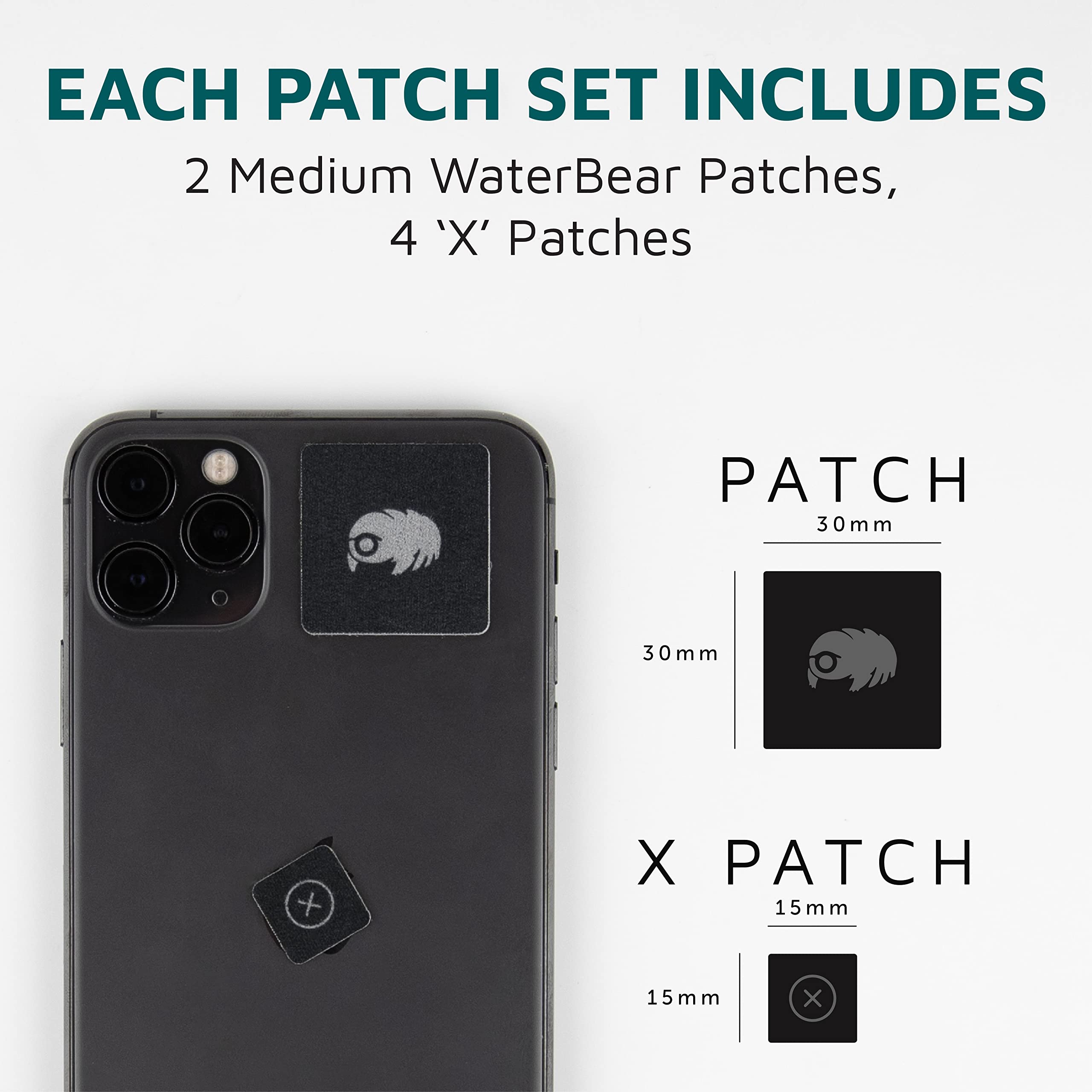 Kuvrd Waterbear   Universal Screen Cleaners   Teeny Tiny Cleaning Tools For Your Lenses & Screens   10 Pack   (10 Patch Sets)