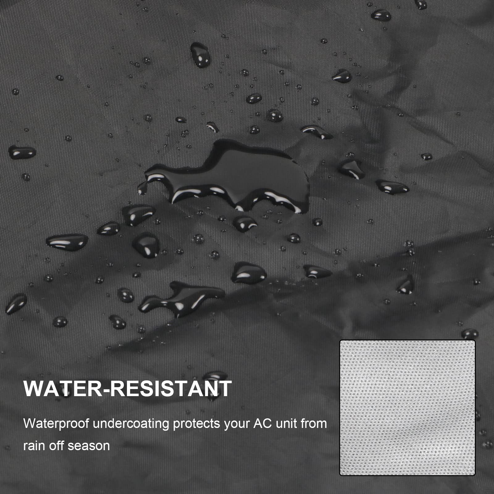 Klolkutta Mini Split Air Conditioner Covers, Windproof Small Ac Winter Cover For Outdoor Compressor Heat Pump Unit Cover Fits Up