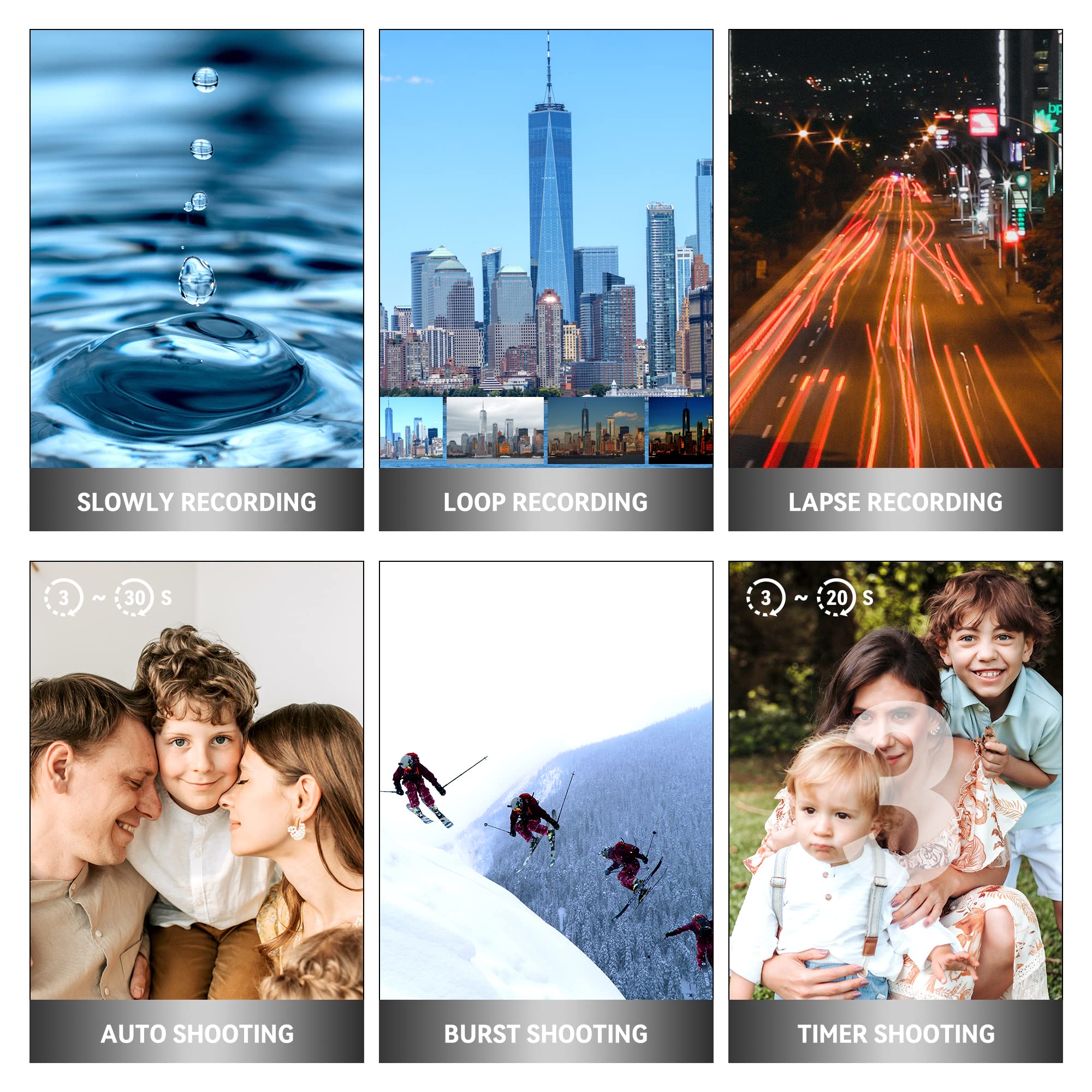 Oiexi Uhd 4K Video Camera Camcorder With 18X Digital Zoom,64Mp Digital Camera Recorder,4.0 Inch Rotating Touchscreen,64Gb Sd Car