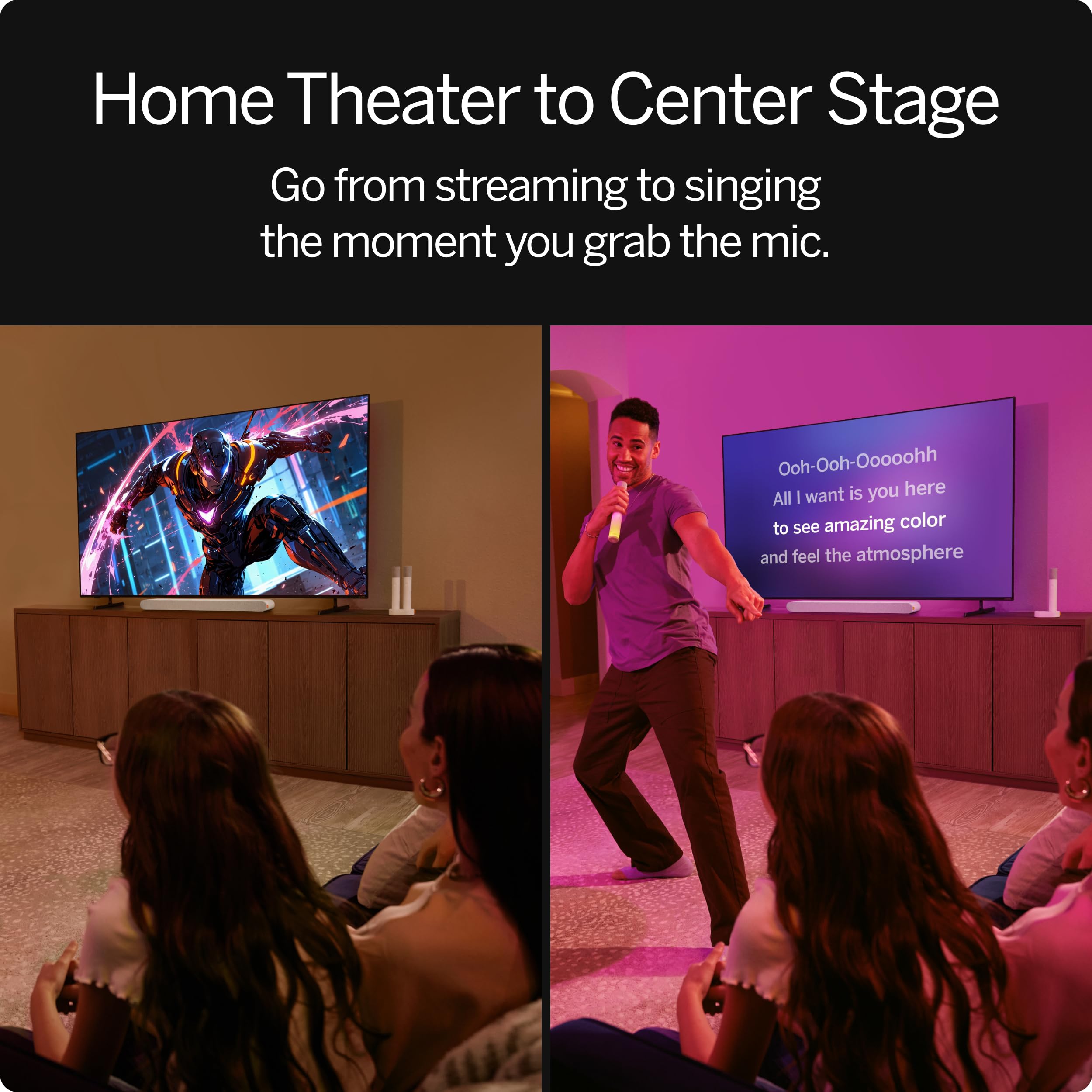 Vizio Micme 2.1 Karaoke Soundbar, 2 Wireless Microphones, Wireless Subwoofer W/Dolby Atmos, Dts:X, Bluetooth Speaker   Sk210X 08