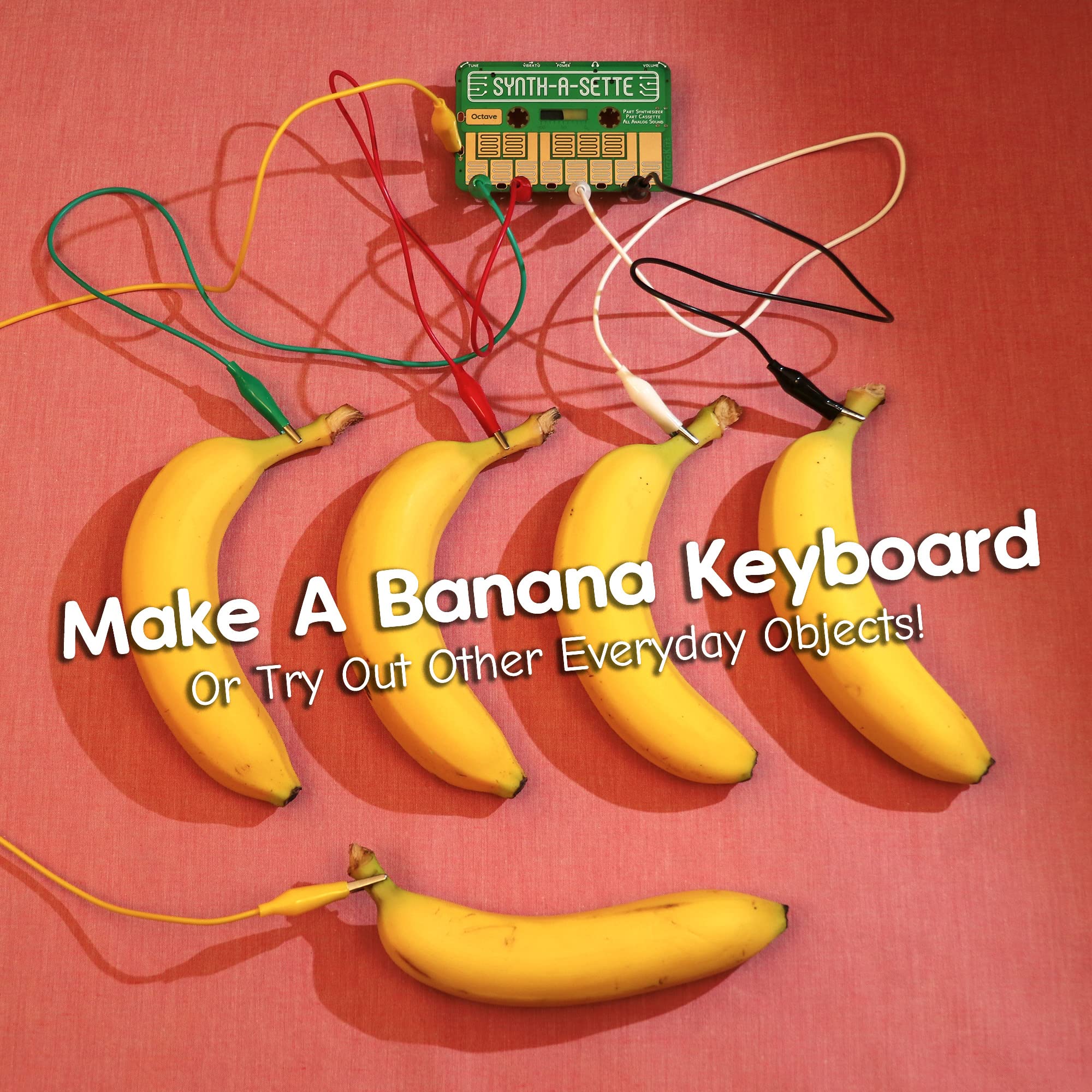 Synth-A-Sette: Create Your Own Banana Keyboard With This Cassette Sized Analog Synthesizer