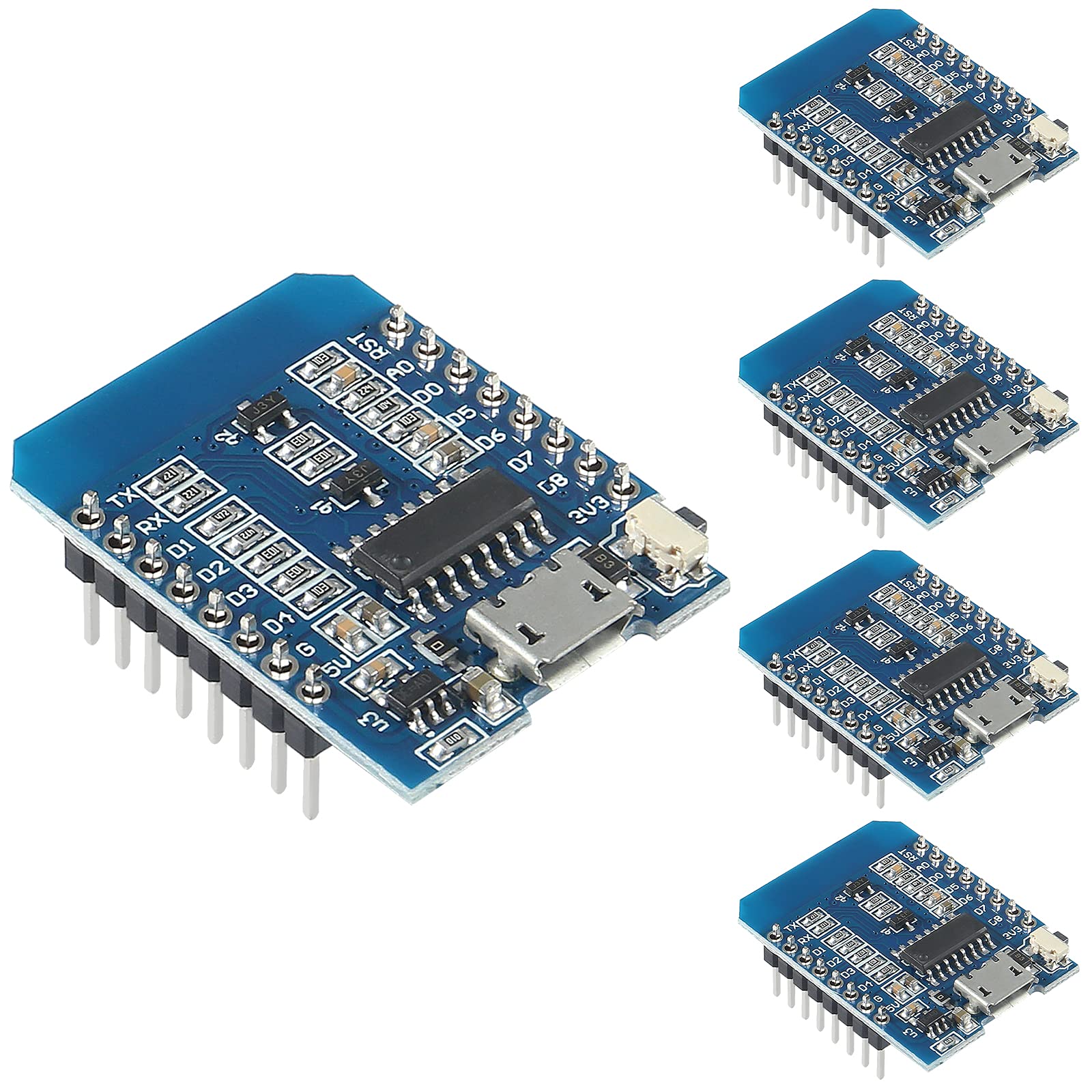 Aceirmc 5Pcs Esp8266 Esp 12 Esp 12F Nodemcu Mini D1 Module Wemos Lua 4M Bytes Wlan Wifi Internet Development Board Base On Esp82