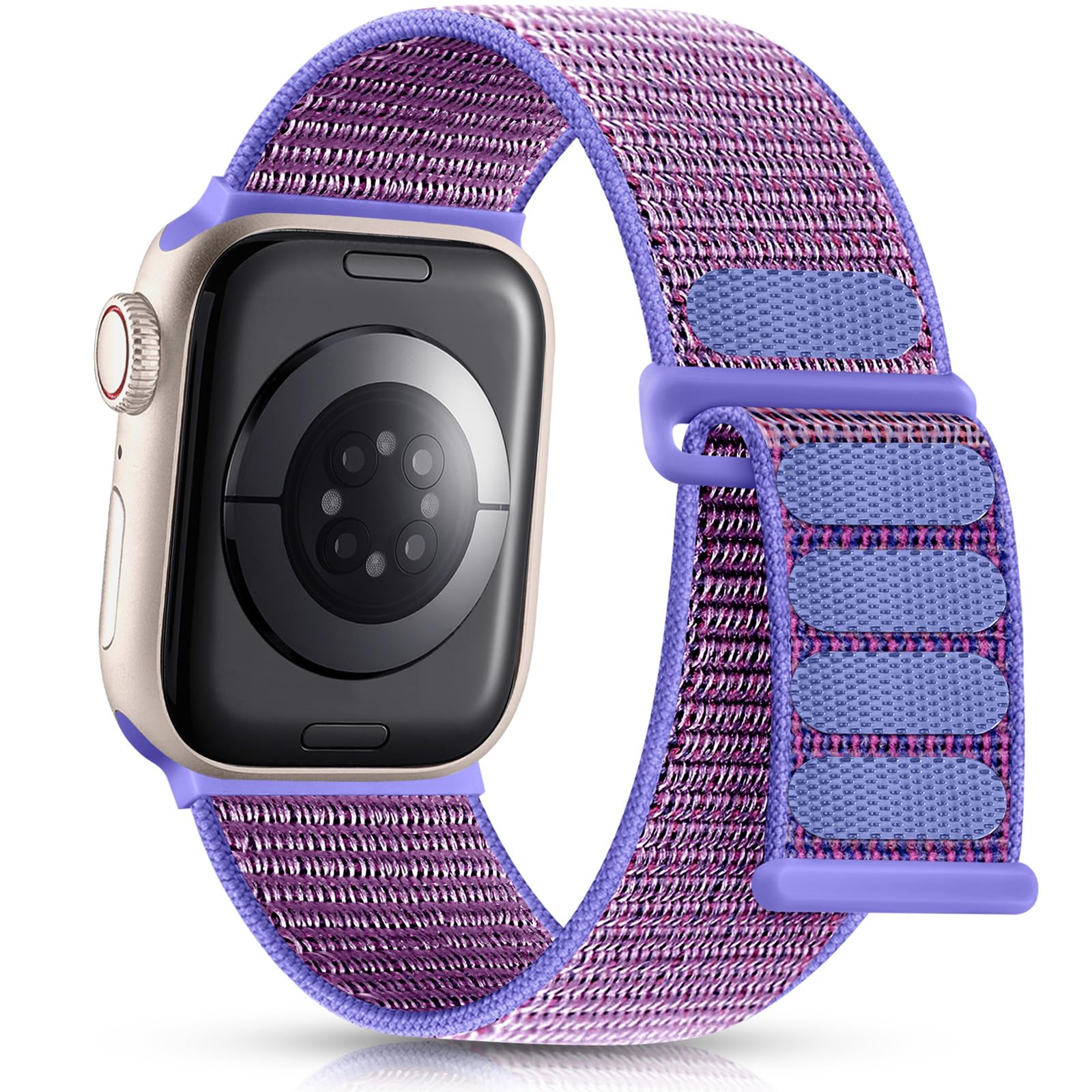 Getino Compatible For Apple Watch Band 40Mm 41Mm 38Mm Iwatch Bands 42Mm 46Mm 44Mm 45Mm 49Mm Women Men, Stretchy Sport Soft Nylon