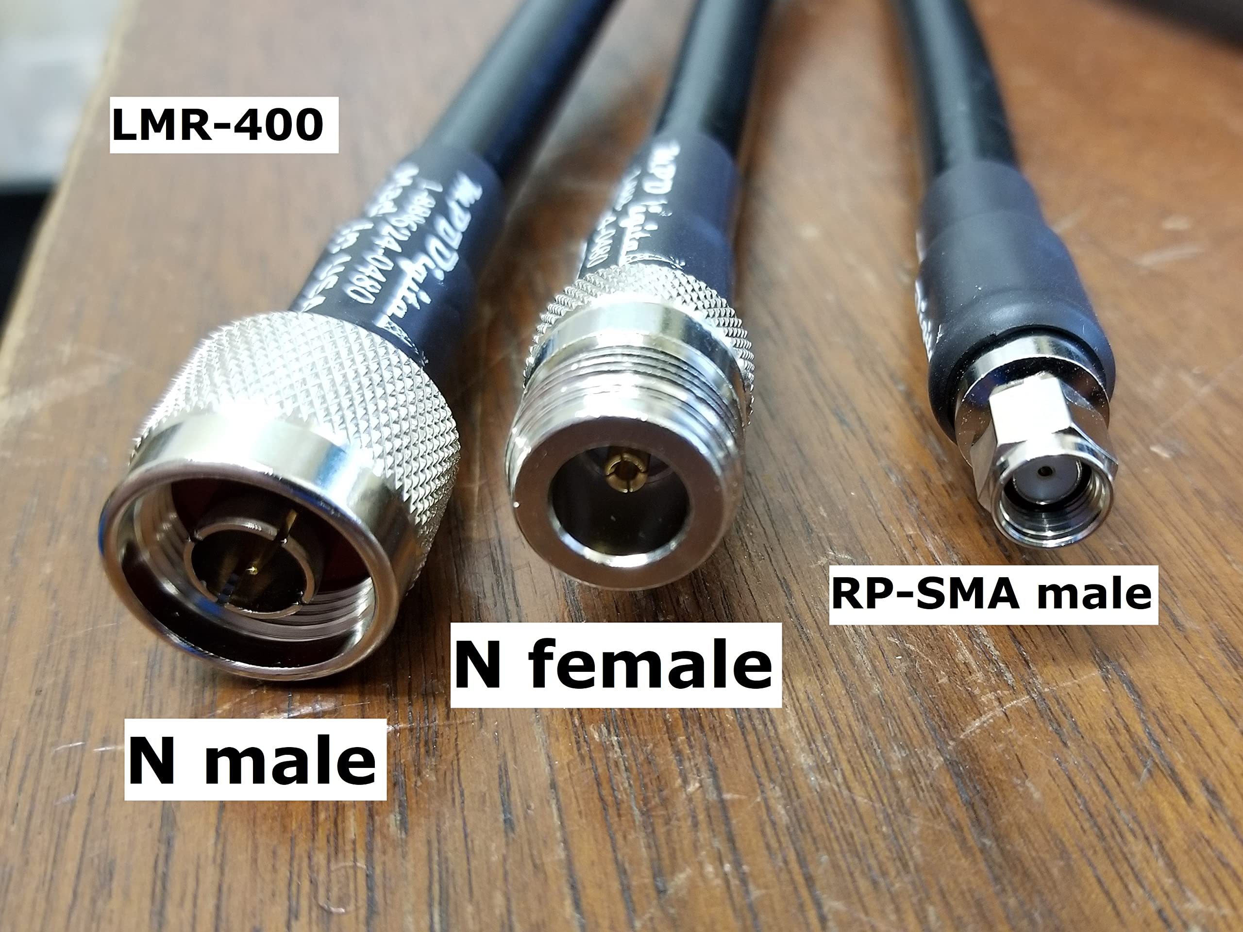 Mpd Digital I Lmr400 Times Microwave Coaxial Cable I N Male To Rp Sma Male Connectors I Low Loss Rf Coax I Jumper, Cb, Ham Radio