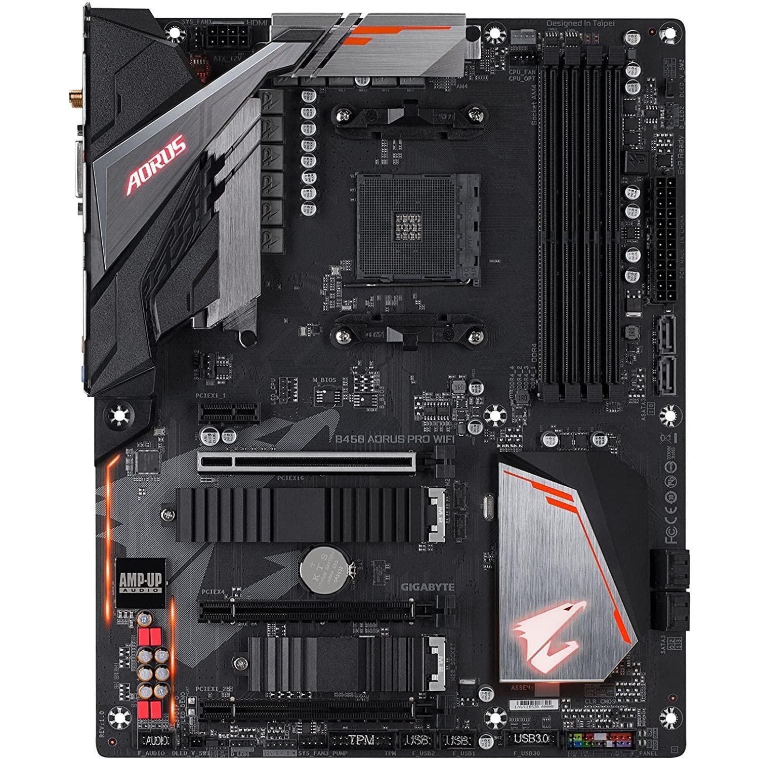 Gigabyte B450 Aorus Pro Wi Fi (Amd Ryzen Am4/Atx/M.2 Thermal Guard With Onboard Wi Fi/Hdmi/Dvi/Usb 3.1 Gen 2/Ddr4/Motherboard)