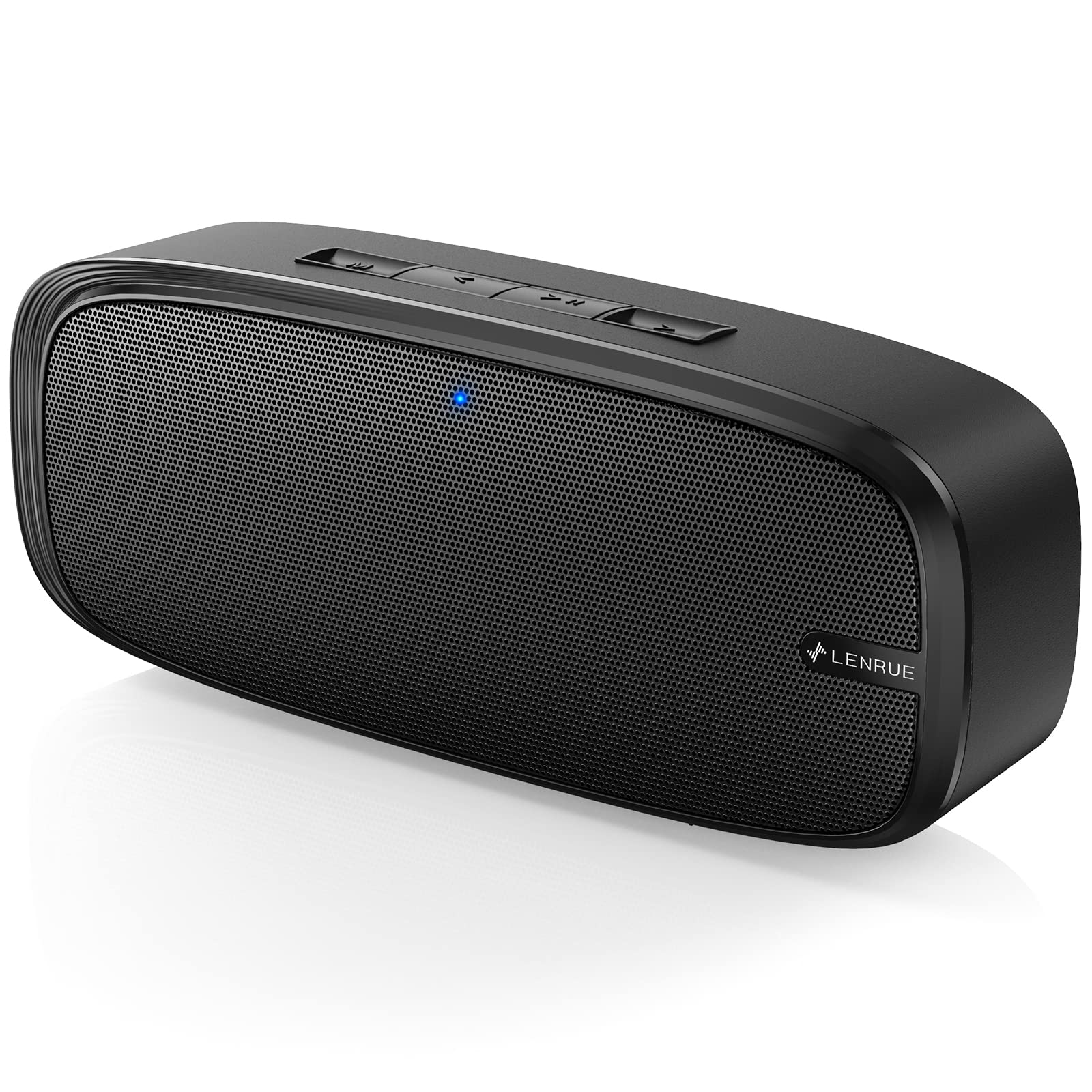 Lenrue Bluetooth Speaker, Wireless Portable Speaker With Loud Stereo Sound, Rich Bass, 12 Hour Playtime, Built In Mic. Perfect For Iphone, Samsung And More