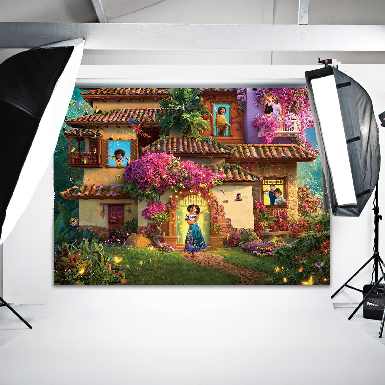 7X5Ft Magic House Backdrop,Magic Movie Backdrop Magical House Background Party Decor Magic Theme Birthday Party Backdrop Supplie