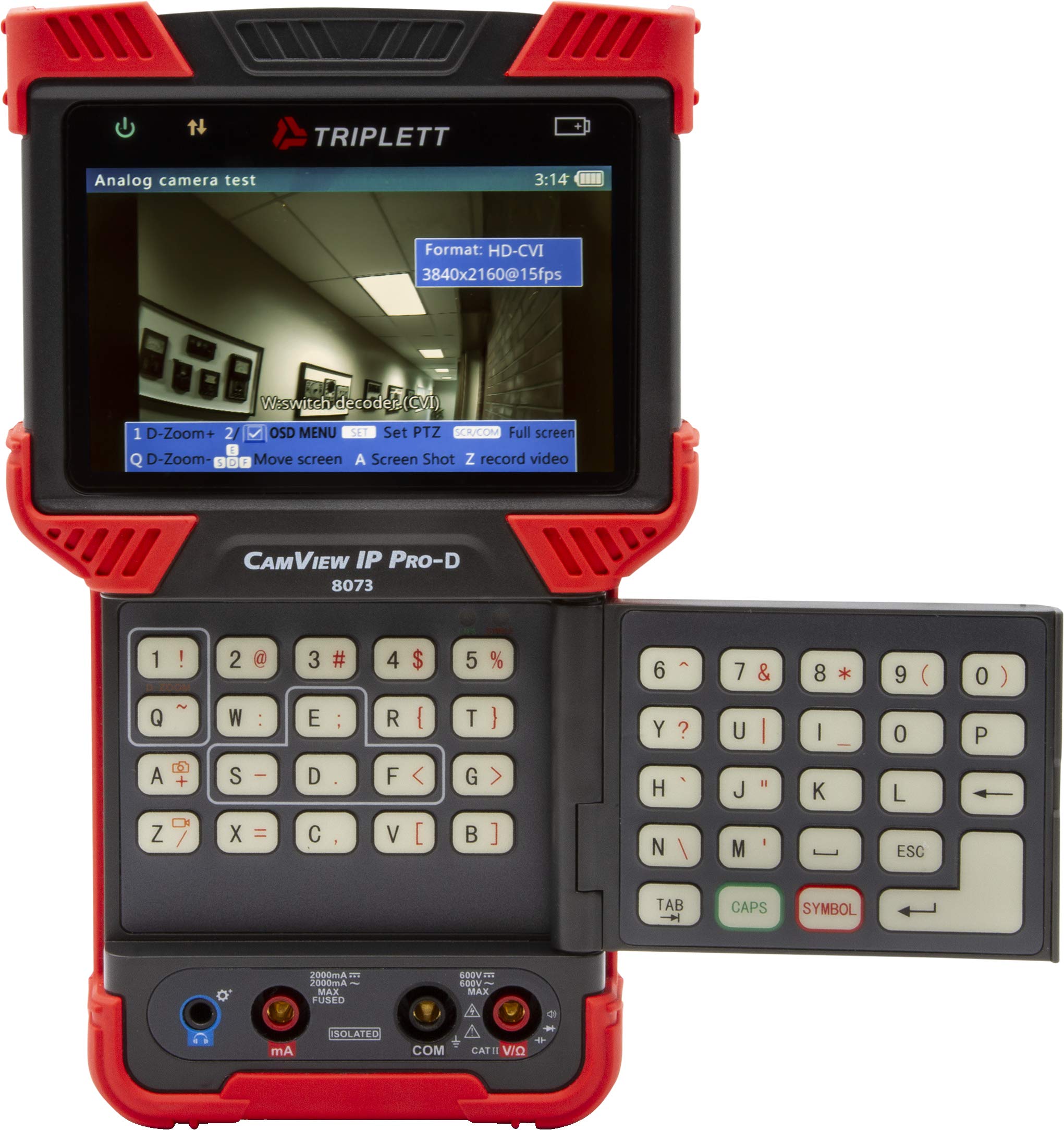 Triplett 8073 Camview Ip Pro D Cctv Camera Tester With Built In Dhcp Server   Ip, Ahd 2.0, Hd Tvi 3.0, Hd Cvi 3.0