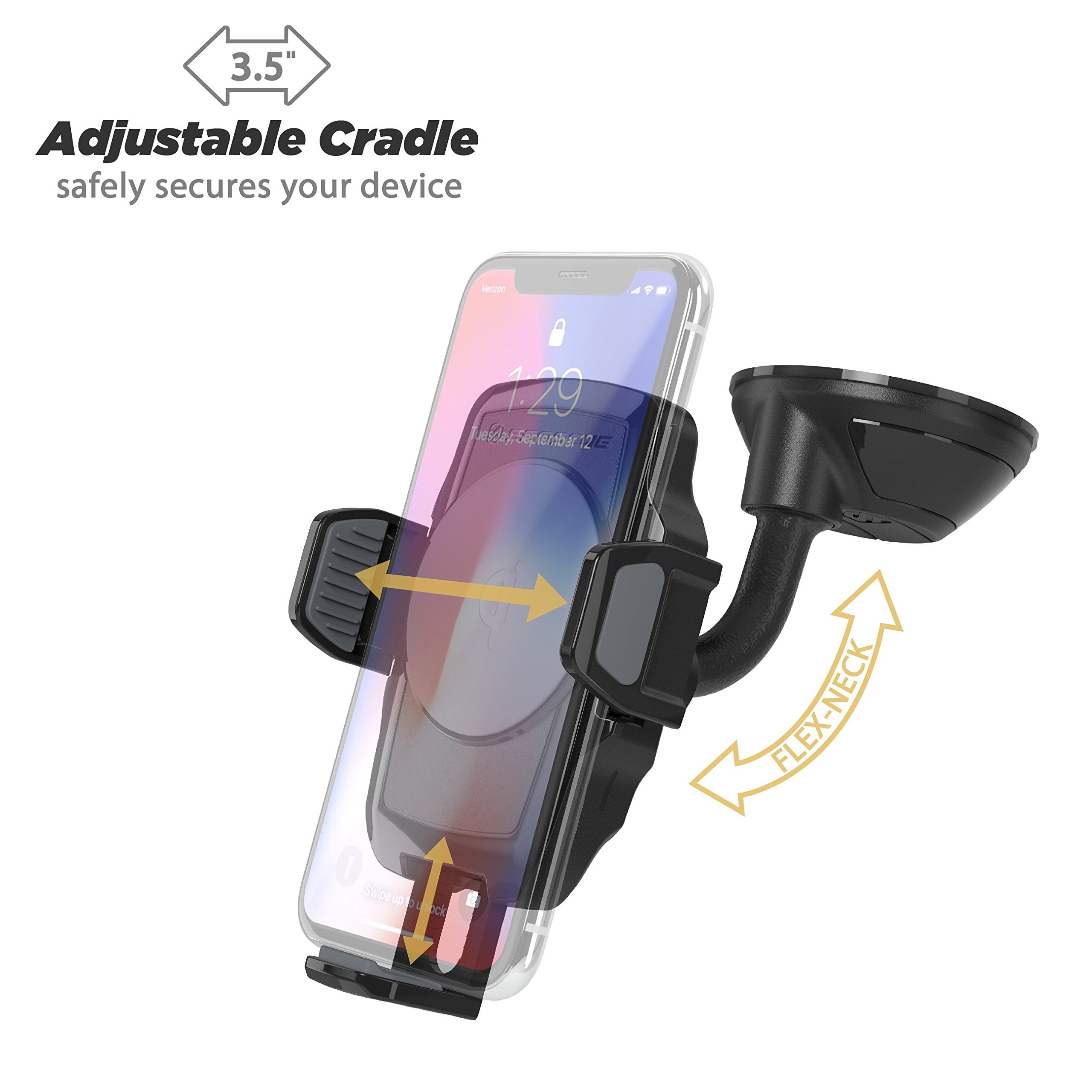 Scosche Wdq2M3 Sp1 Stuckup Suction Cup Mount Charger For Phone