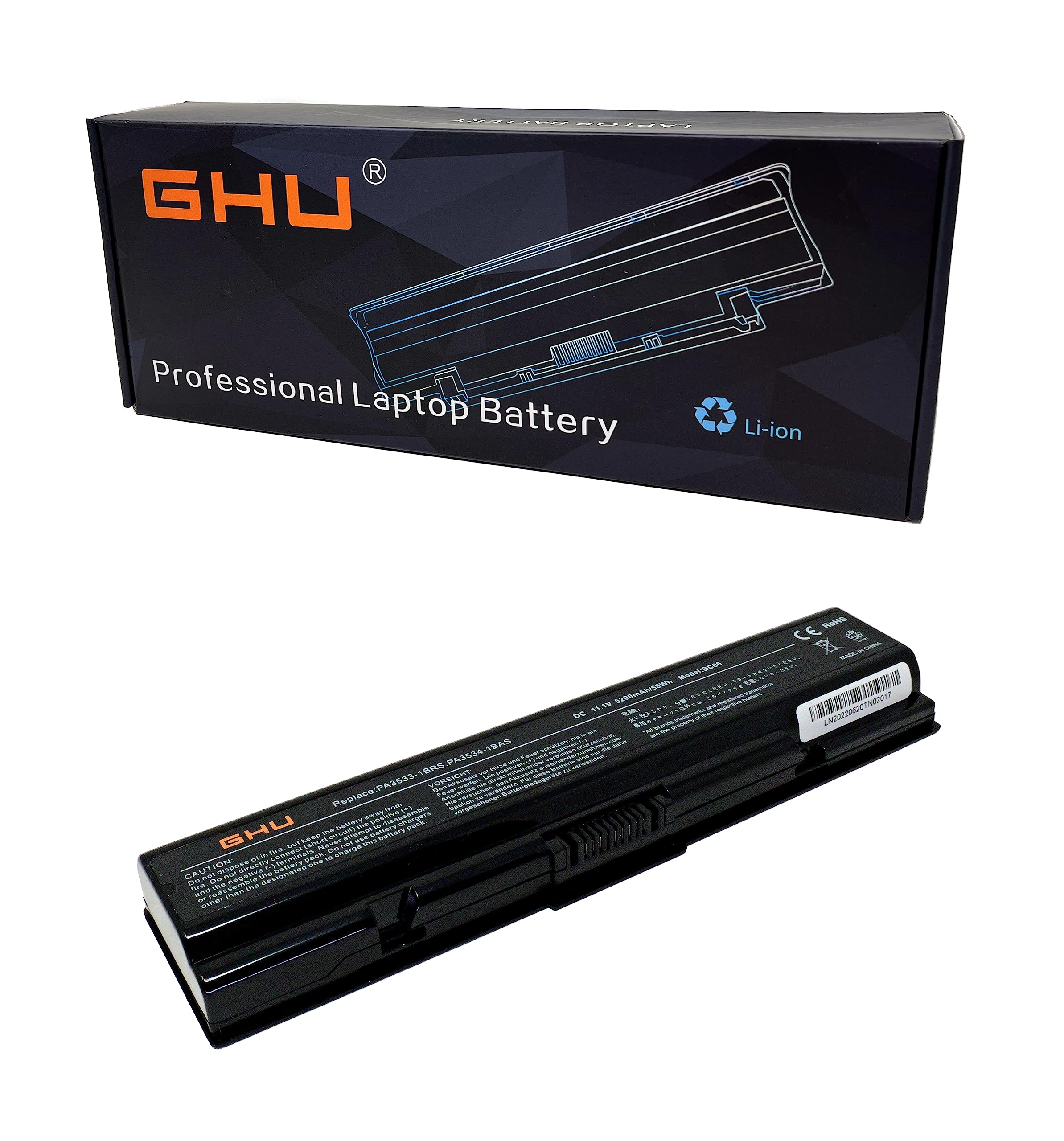 Ghu Battery 58 Wh Replacement For Pa3533U 1Brs Pa3533U 1Bas Pa3534U 1Bas Pa3534U 1Brs Pa3535U 1Bas Compatible With Laptop A200 A