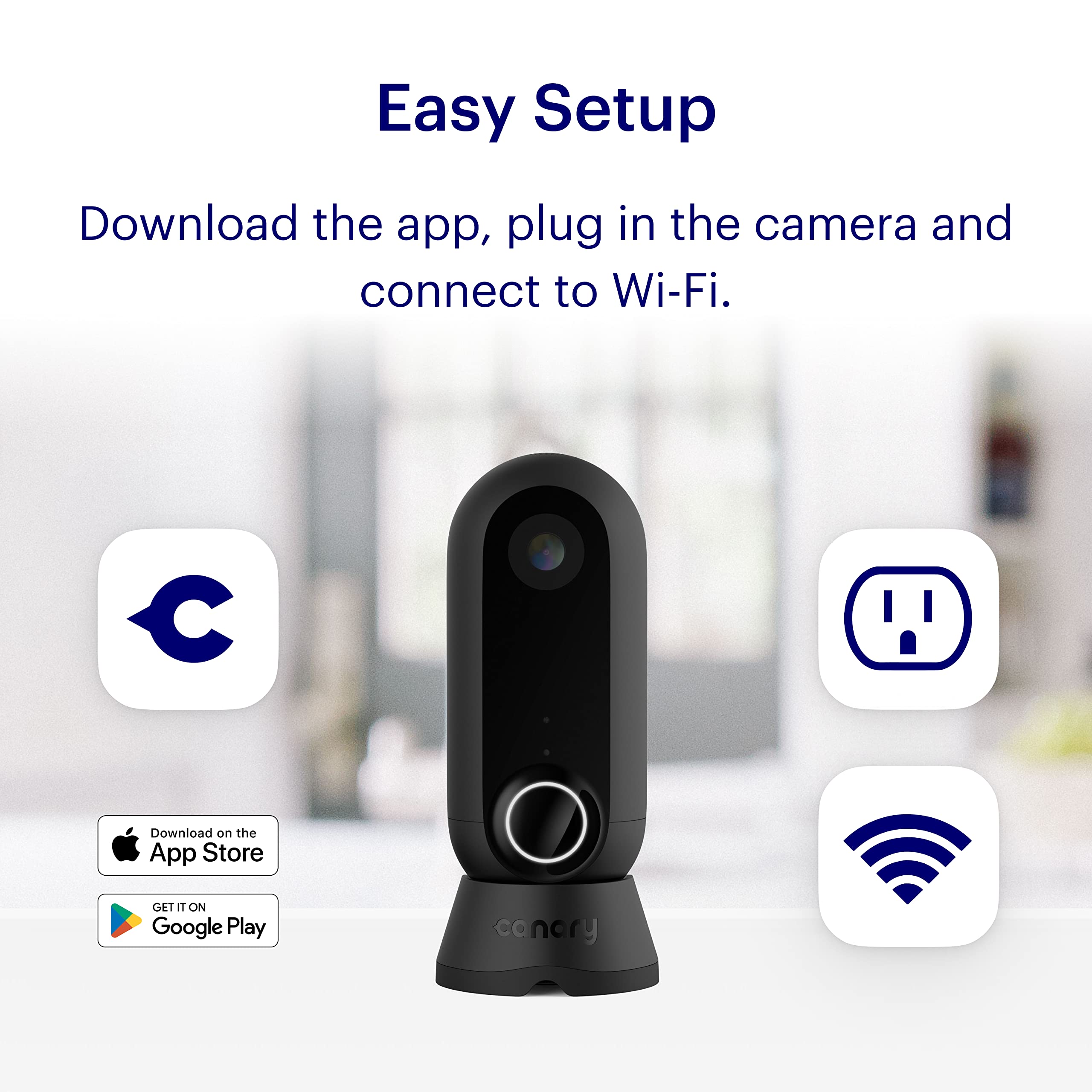 Canary Flex Outdoor Indoor Home Security Camera | Weatherproof, Wire Free Or Plugged In, 2 Way Talk, Person Detection, Motion Al