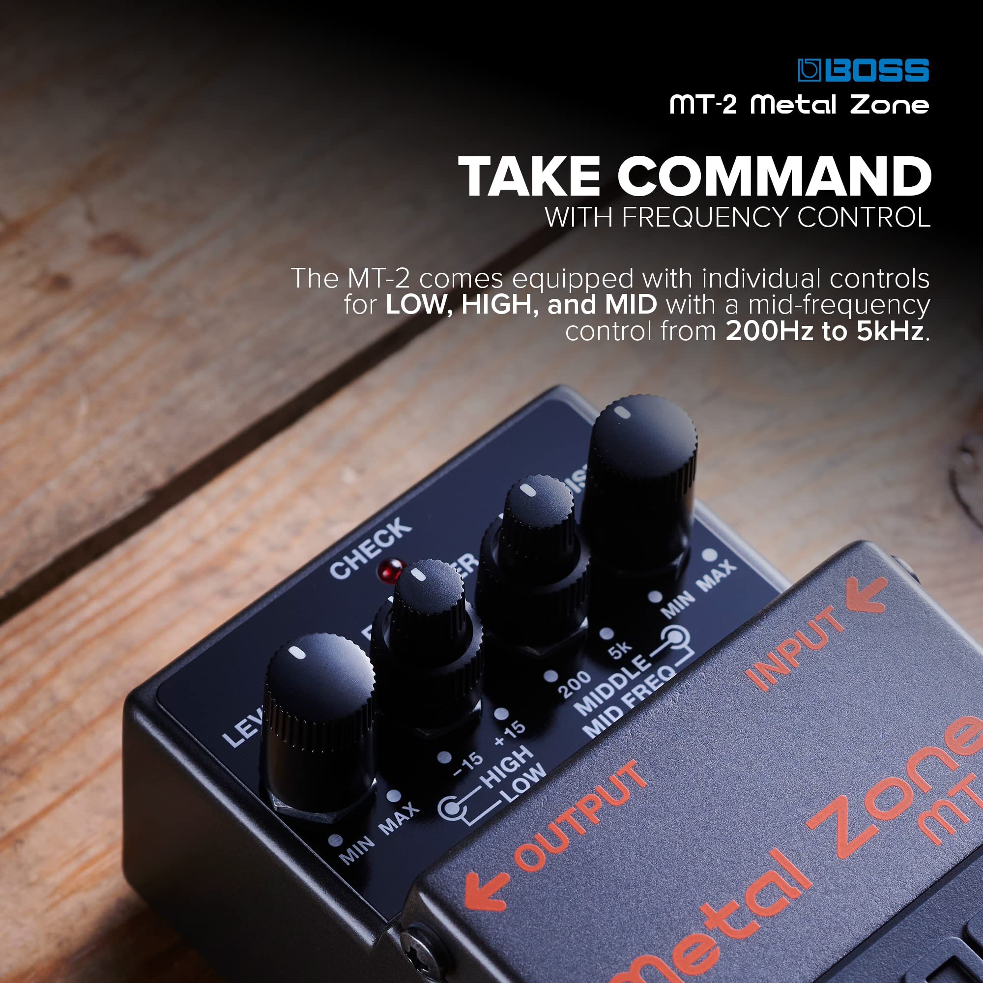 Boss Mt 2 Metal Zone Distortion Guitar Pedal