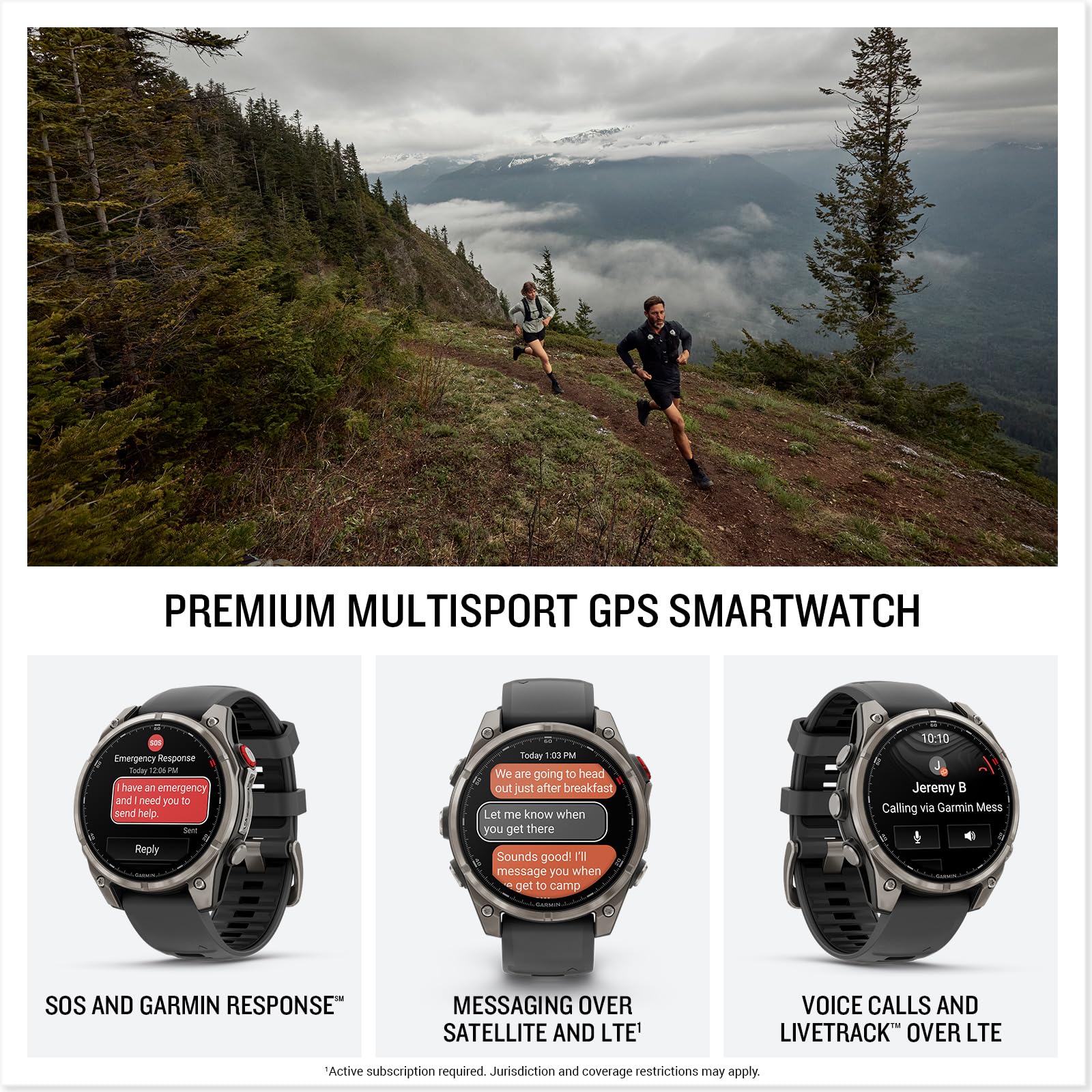Garmin Fenix 8 Pro, 51Mm, Amoled Display, Premium Connected Multisport Gps Smartwatch, Inreach Technology, Sapphire, Titanium Wi