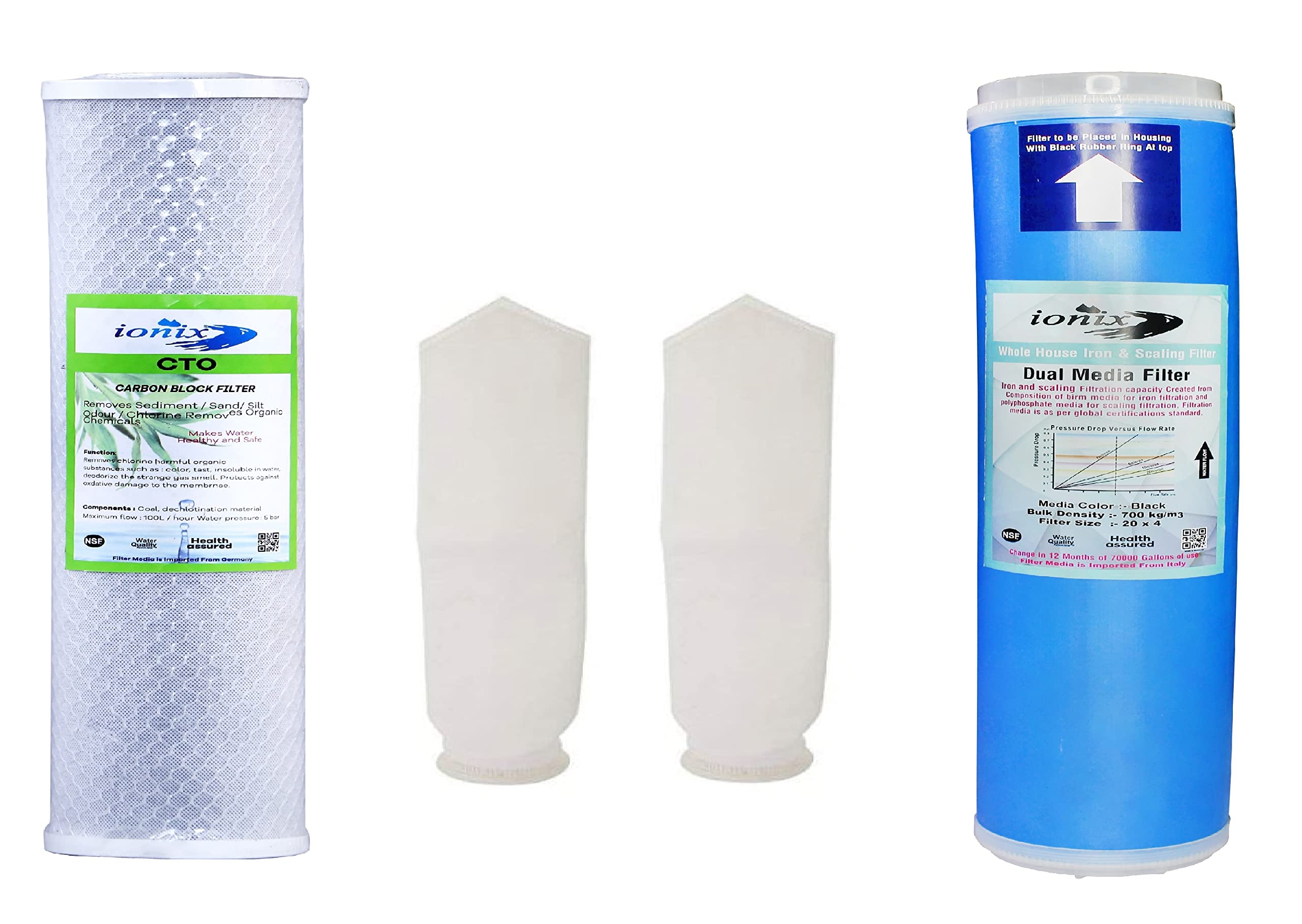 Ionix Water Purifier Service Kit For Maxi Sky Tank Filtration System, Ensures LongLasting Performance And Effective Filtration,