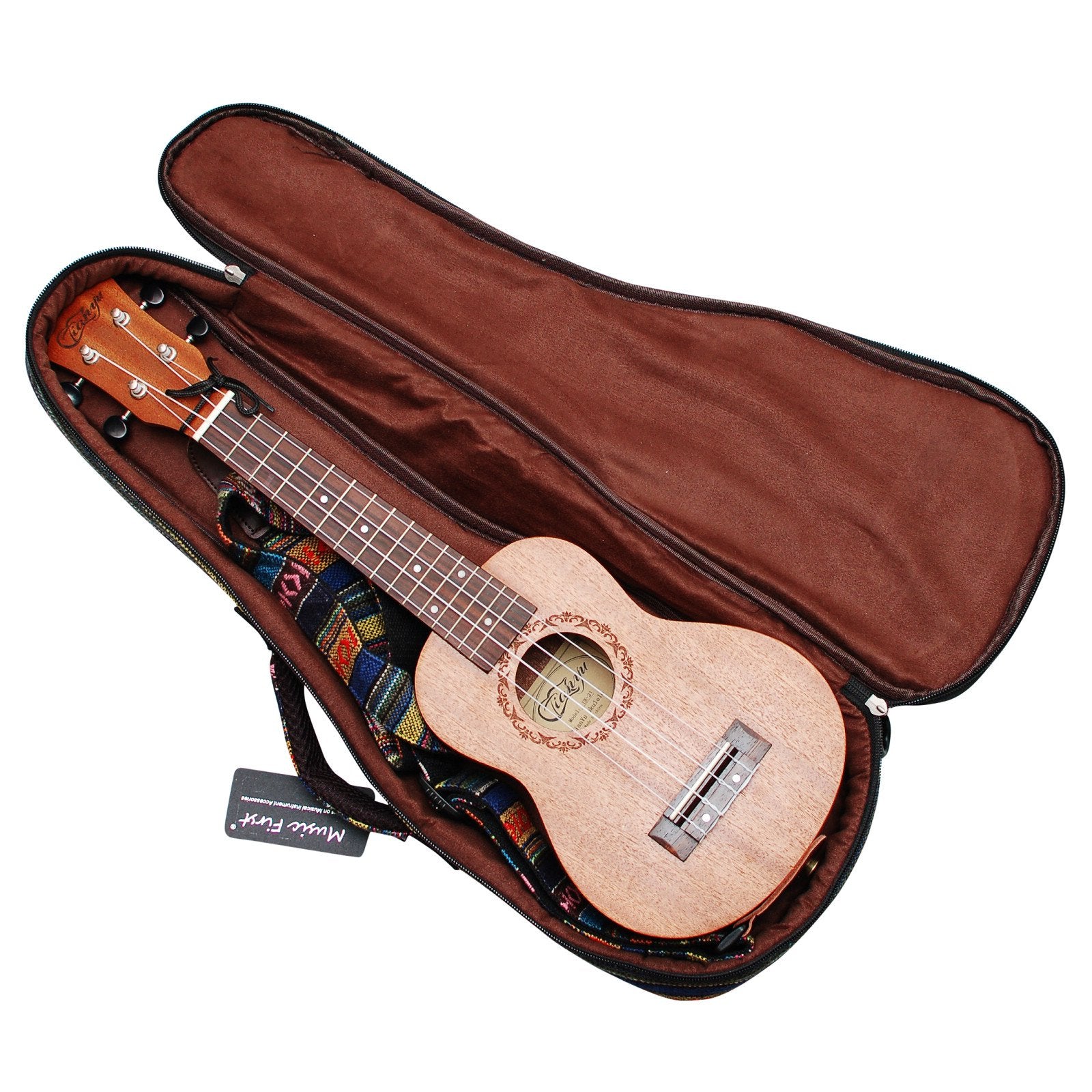 Music First 26'' Tenor Country Style Ukulele Bag Gig Bag Ukulele Case Ukulele Cover Version 3.0