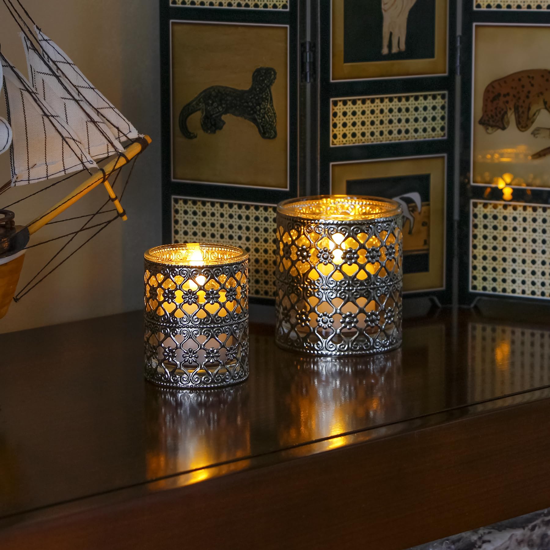 Yeelida Flameless Led Remote & Timer 1.6'' X2.5'' Plastic Tea Light Candles With Batteries, 6Pcs Battery Operated Flickering Ele