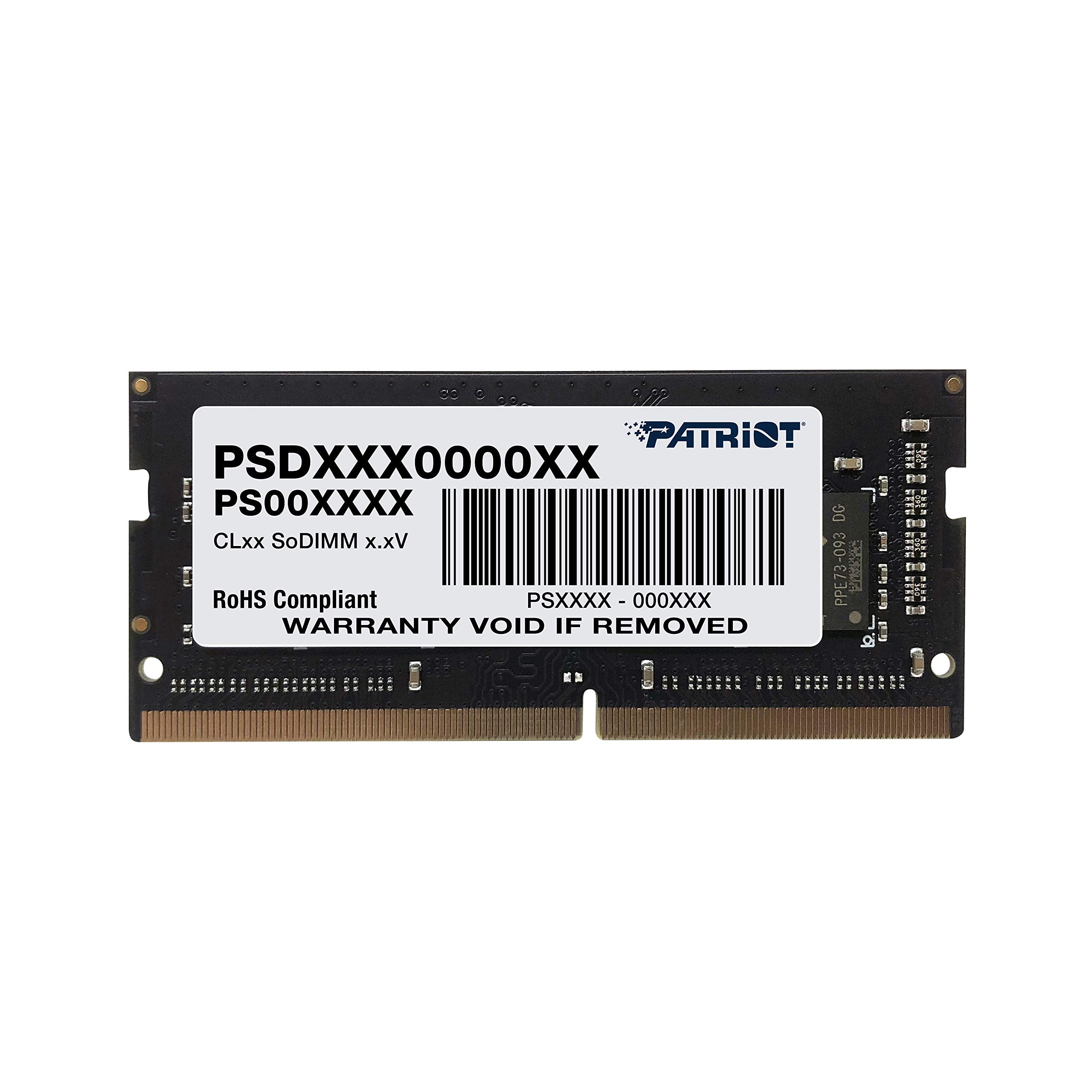Patriot Memory Signature Line DDR4 16GB (1x16GB) SODIMM Frequency: 2400MHz (PC419200) 1. 2 Volt  PSD416G24002S