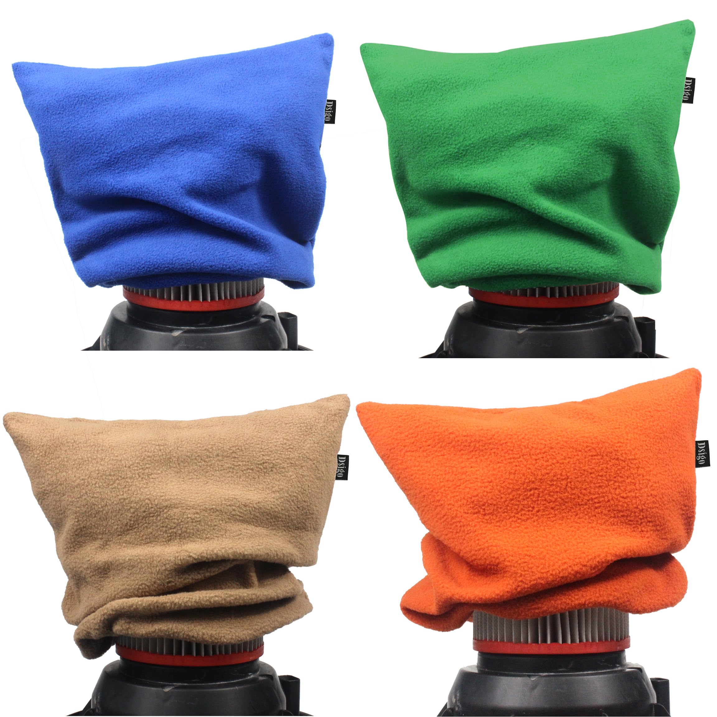 4 Packs Vac Filter Cover, Dsigo Shop Vac Filter Retainer Cover Bag Reusable Vacuum Dust Stopper Fits 4 To 16 Gallon Wet/Dry Vacu