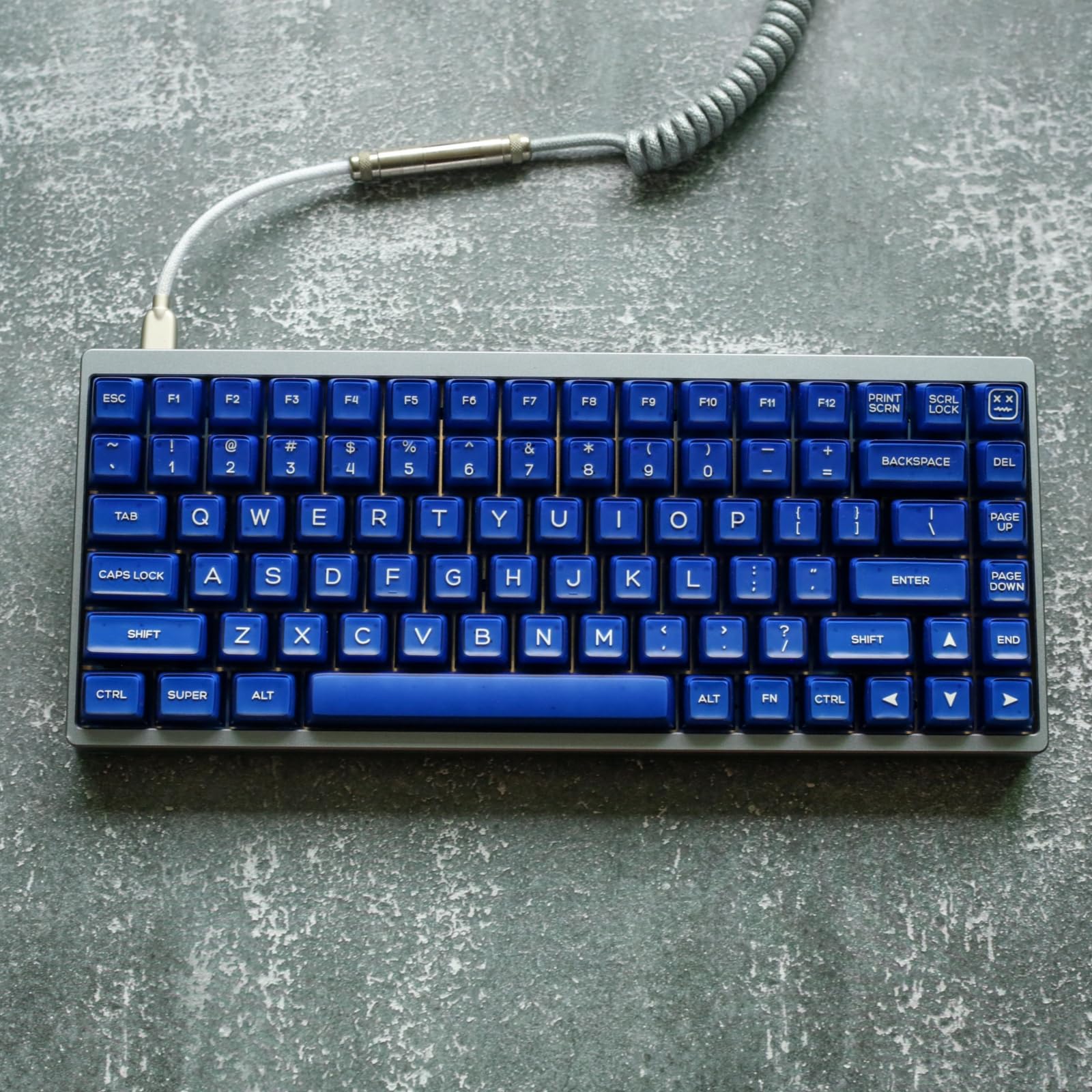 Redqin Keycap Set  Klein Blue Jade 142 Keys Rsa Profile Shine Through Keycaps Pbt Keycaps Double Shot Custom Keycaps For Mechani