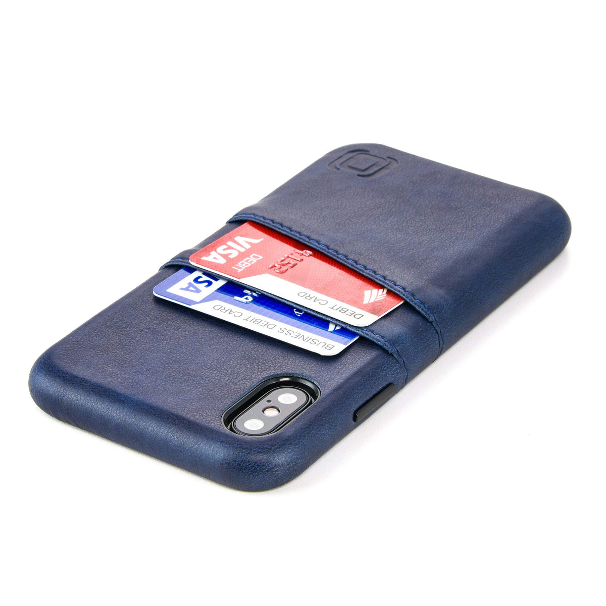 Dockem Wallet Case For Iphone X/Xs: Built In Metal Plate For Magnetic Mounting & 2 Credit Card Holders, (5.8'' Exec M2, Syntheti