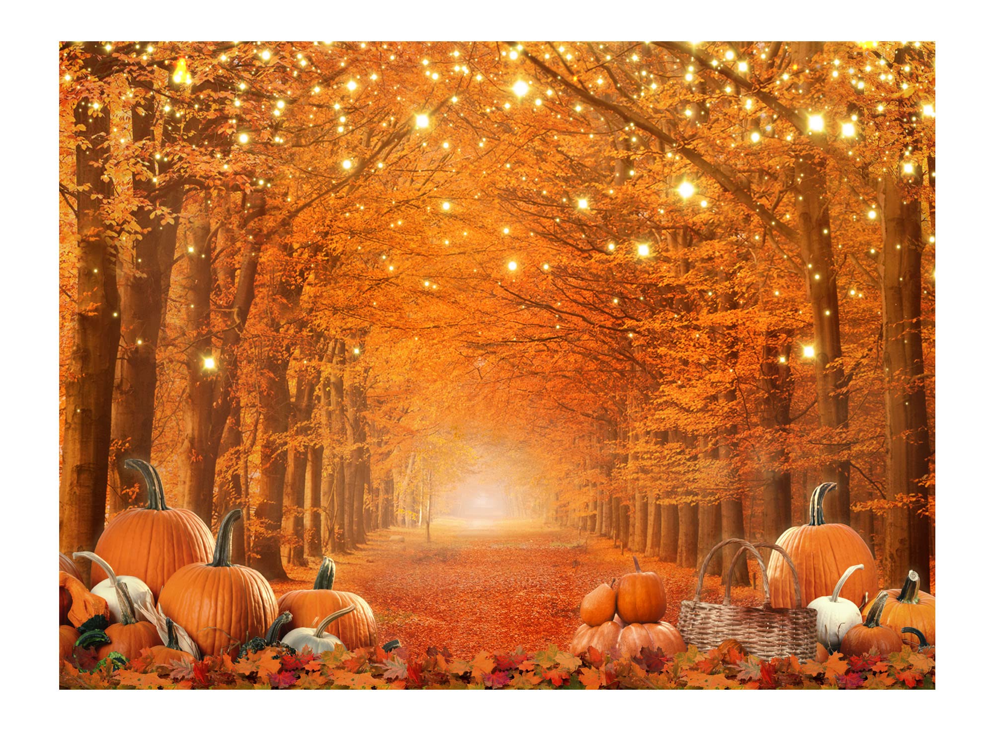 Allenjoy 8 X 6 Ft Fall Photography Backdrop Thanksgiving Party Supplies Autumn Pumpkin Friendsgiving Background Decor Photo Boot