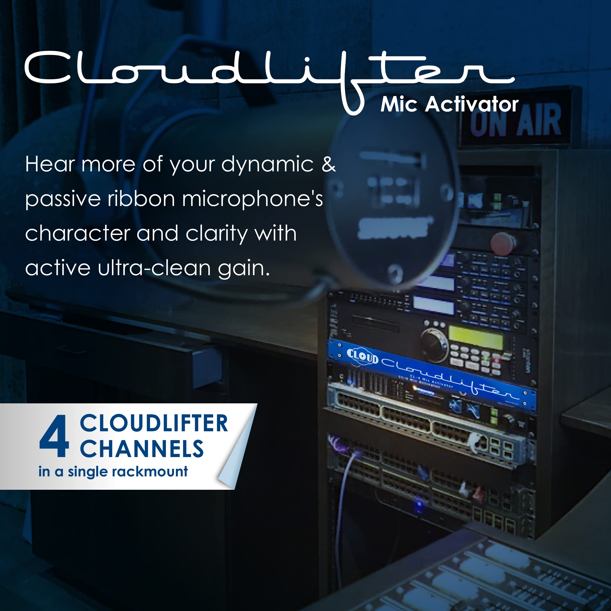 Cloud Microphones   Cloudlifter Cl 4 Mic Activator   Ultra Clean Microphone Preamp Gain   Usa Made