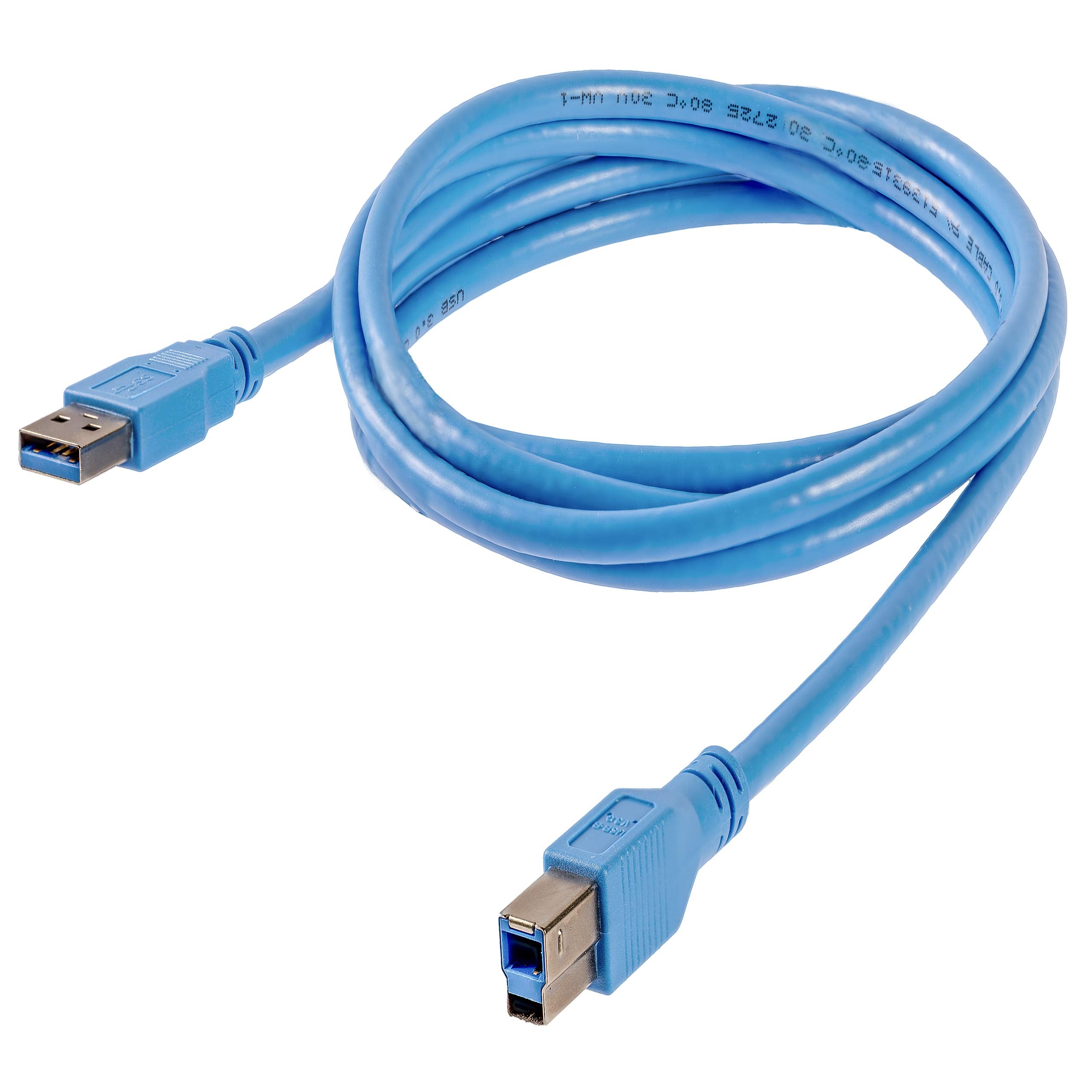 Startech.Com 6 Ft / 2M Superspeed Usb 3.0 Cable A To B   1   Usb 3.0 A (Male) To 1   Usb 3.0 B (Male) (Usb3Sab6), Blue