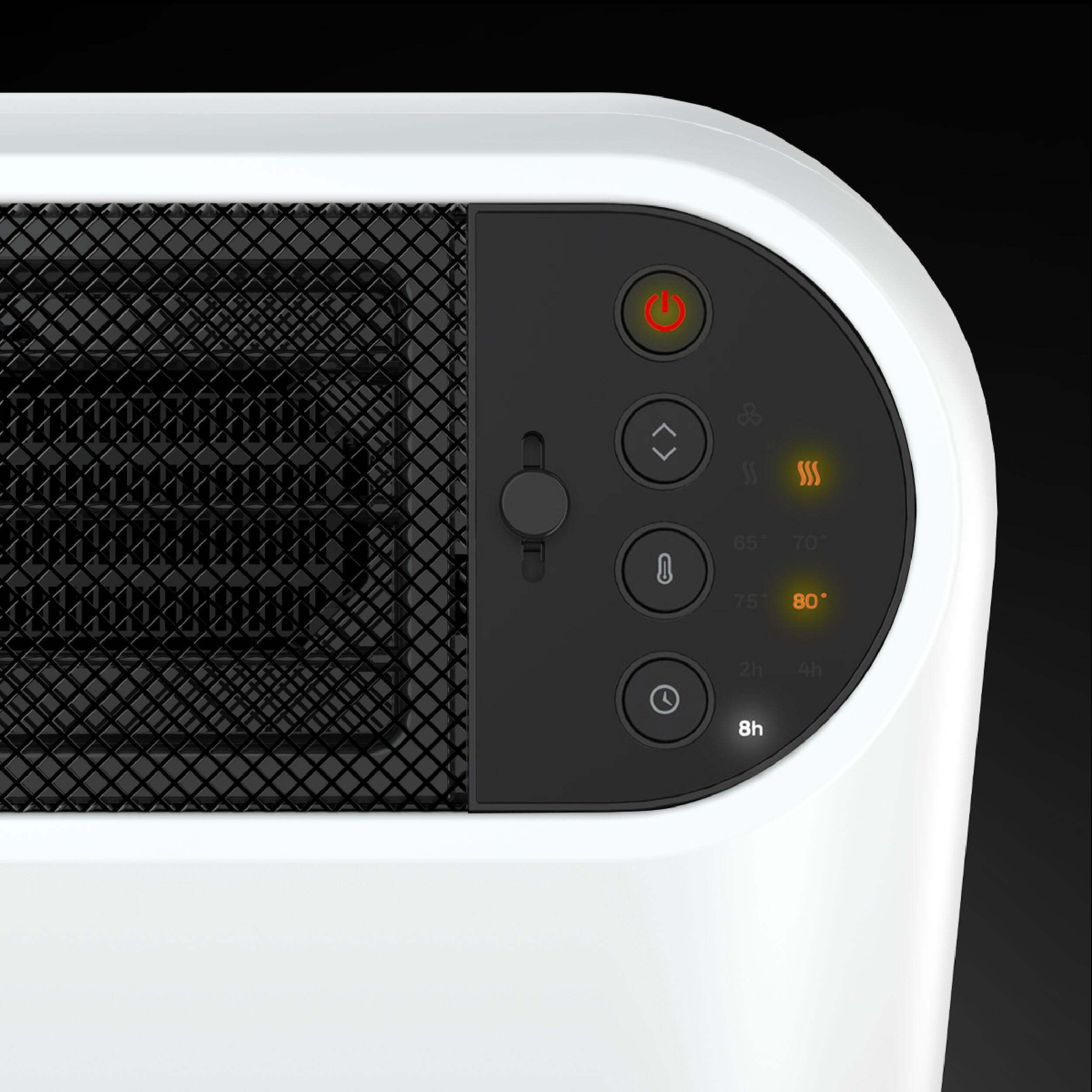 Honeywell Thermawave 6 Ceramic Technology Space Heater, White   Ceramic Heater With Programmable Thermostat