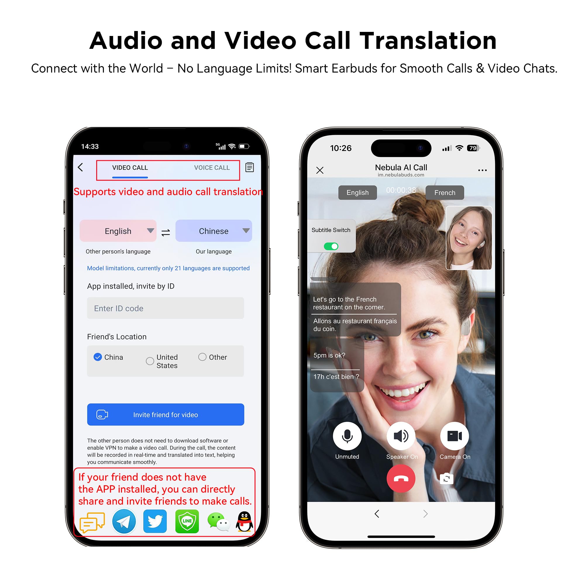 Ai Language Translation Earbuds Real Time, 3-In-1 Ai Translator Earbuds,5.4 Bluetooth Headphones,40 Languages Translation With A