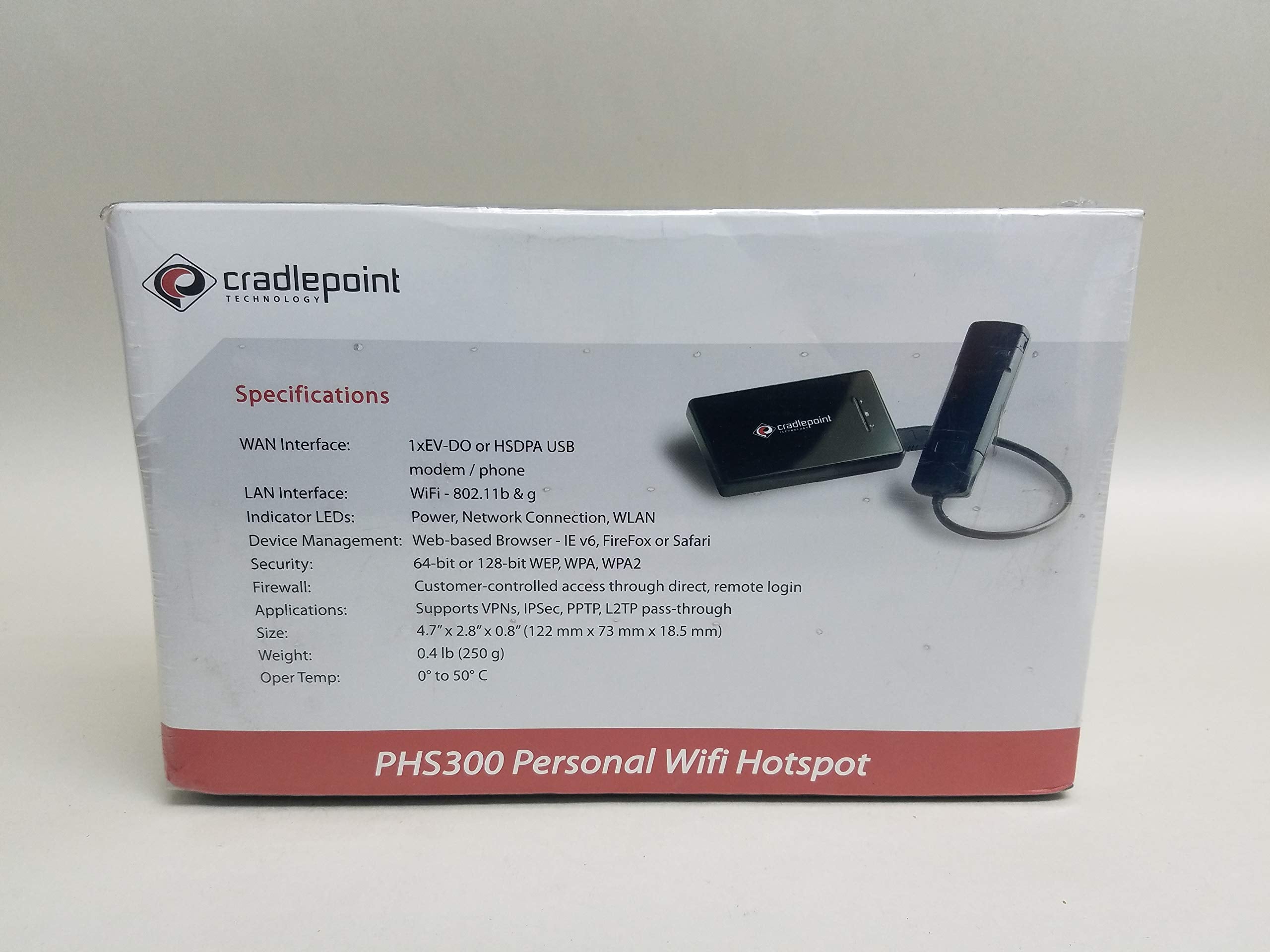 Cradlepoint Phs300 Personal Hotspot   Wireless Access Point   802.11B/G (Version 2.0/2.5.3)