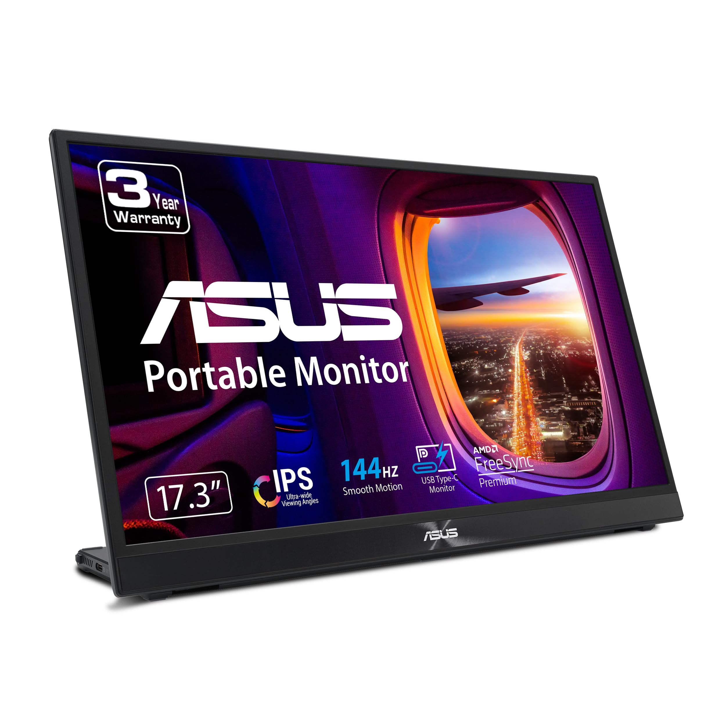 Mb17Ahg 17'' 1080P Usb C|Asus Zenscreen 17  (17.3'' Viewable) 1080P Portable Usb C Monitor (Mb17Ahg)   Full Hd, Ips, 144Hz, Free