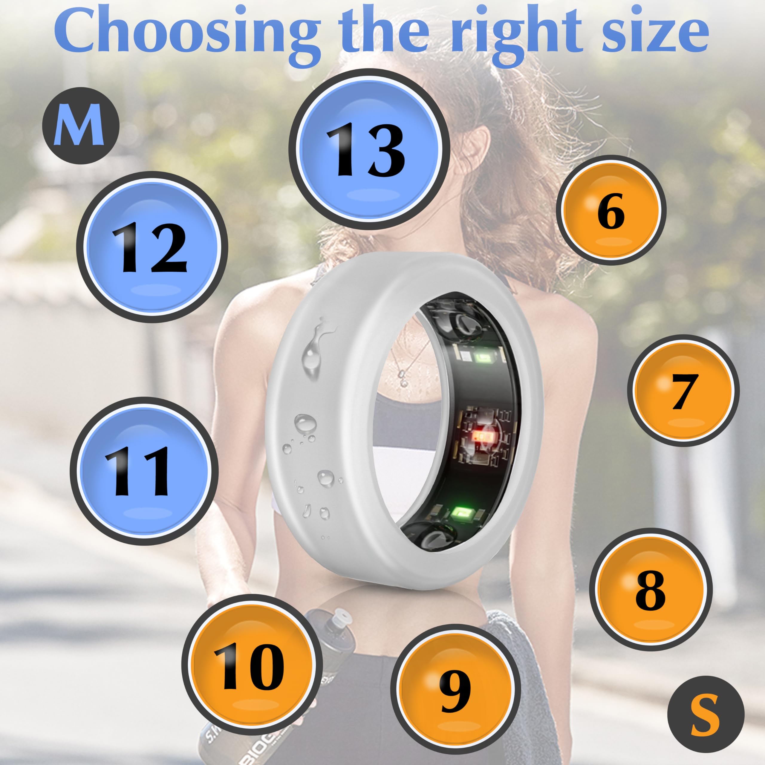 6 Pack Ring Protector Compatible With Oura Ring Gen 3/Samsung Galaxy Ring/Ultrahuman Ring Air/Ringconn, Silicone Ring Cover Work